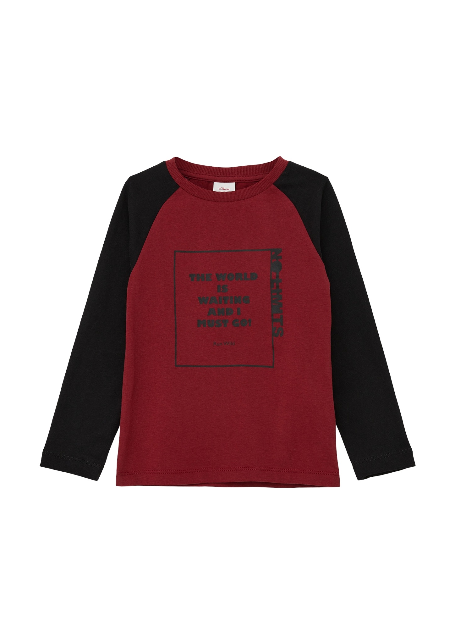 ▷ Junior BAUR s.Oliver mit T-Shirt, Frontprint | großem für