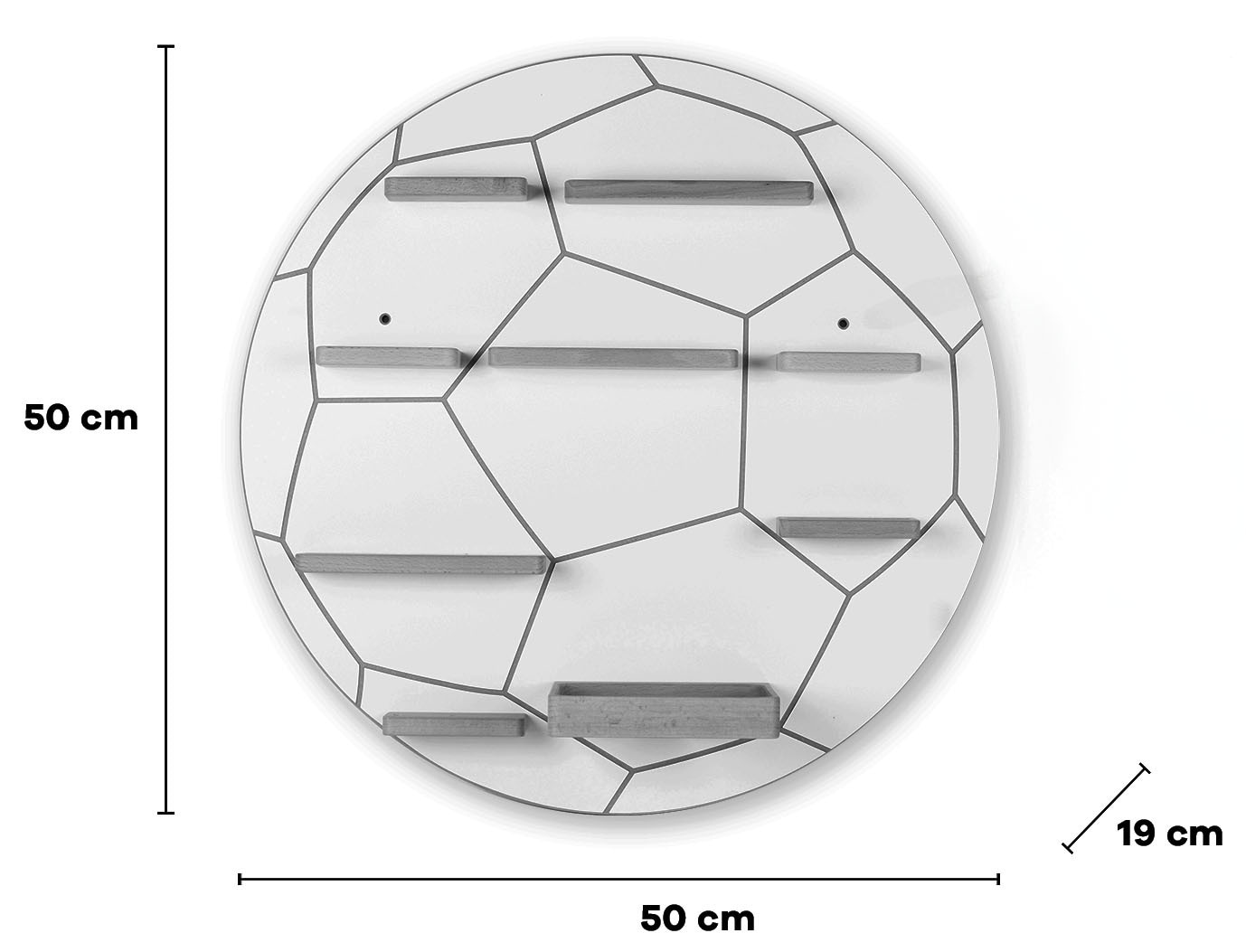Boarti Wandregal »Regal Fußball Kinder Toniebox Tonies Figuren«