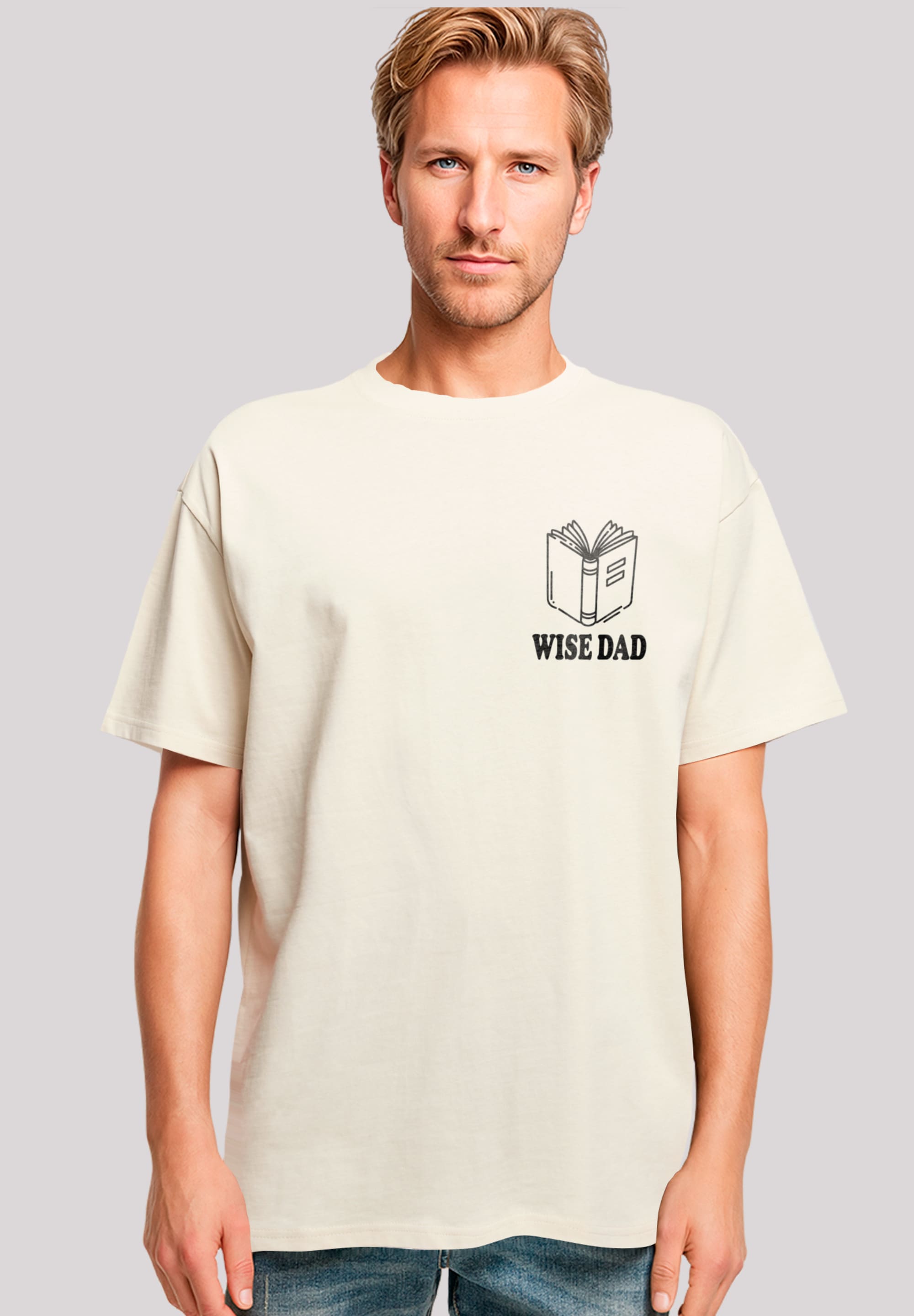 F4NT4STIC T-Shirt "Wise Dad Lustiges Vatertagsmotiv für schlaue Väter", Pre günstig online kaufen