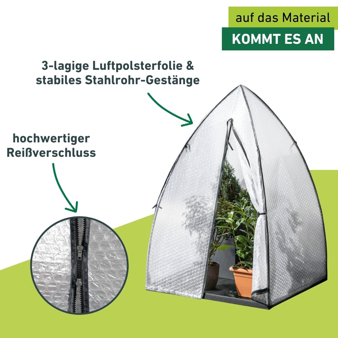 Windhager Winterschutzvlies »Yukon, Winterschutzzelt für Pflanzen« 1 Stk. tlg. Winterquartier für Garten, Balkon, Terrasse 1,8 m hoch