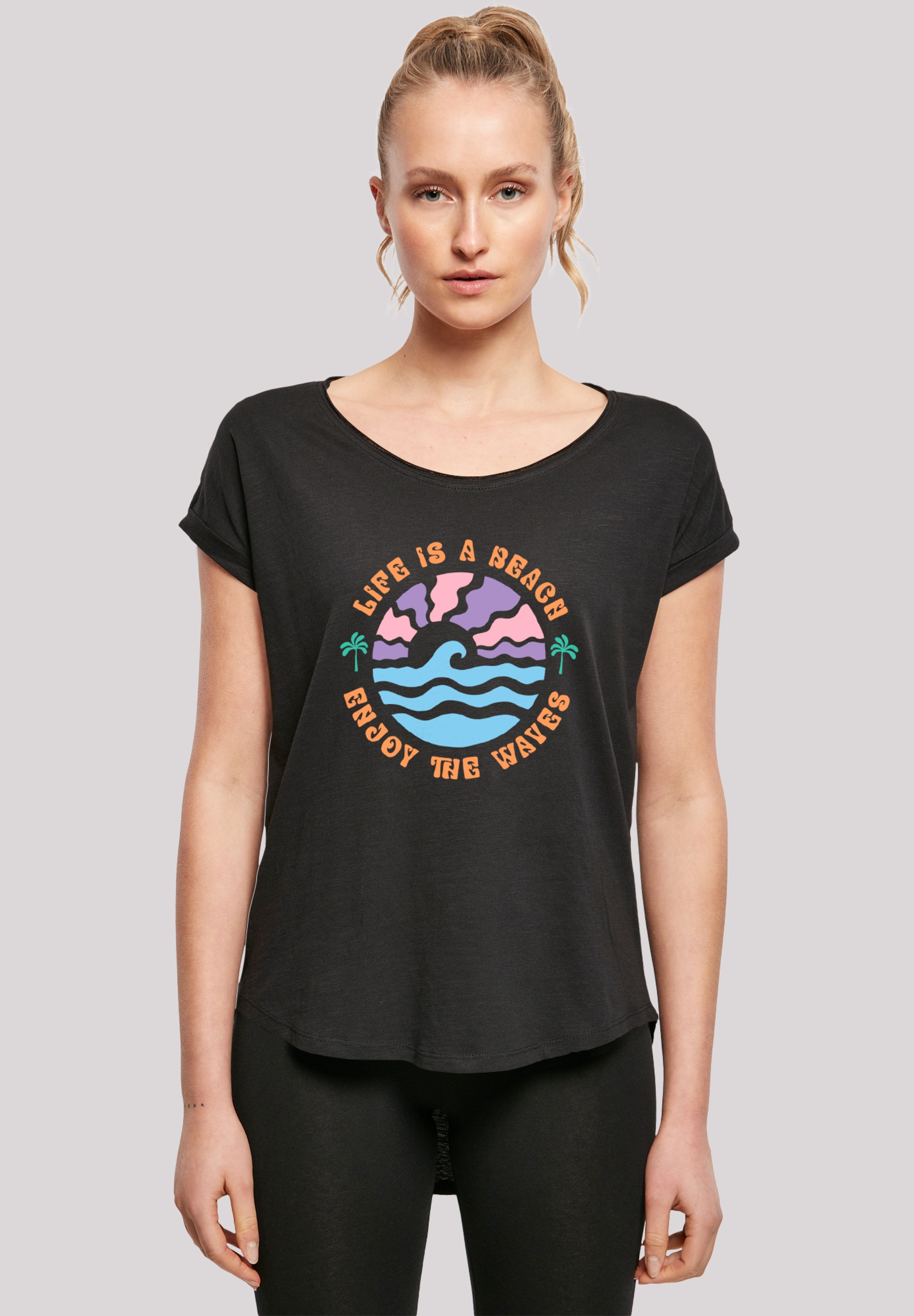F4NT4STIC T-Shirt "Life Is A Beach Enjoy The Waves", Premium Qualität günstig online kaufen