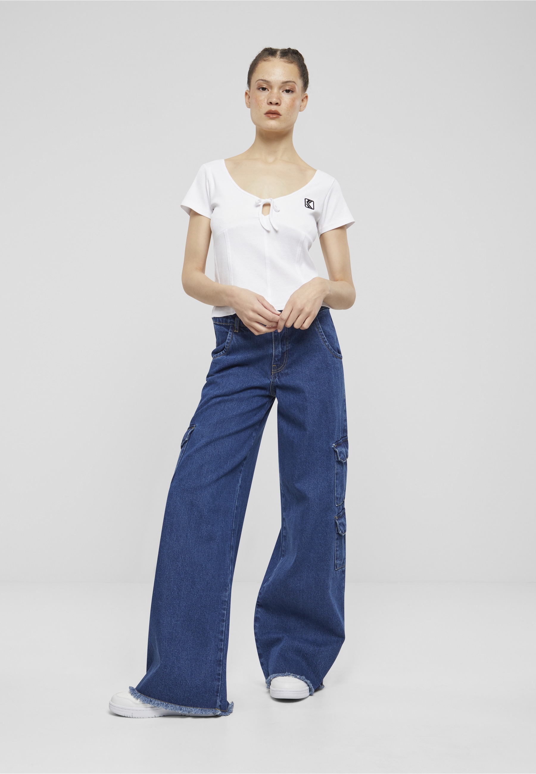 Karl Kani T-Shirt »Karl Kani Damen KW241-026-1 Karl Kani Og Corset Rib Tee« 1 Stk.