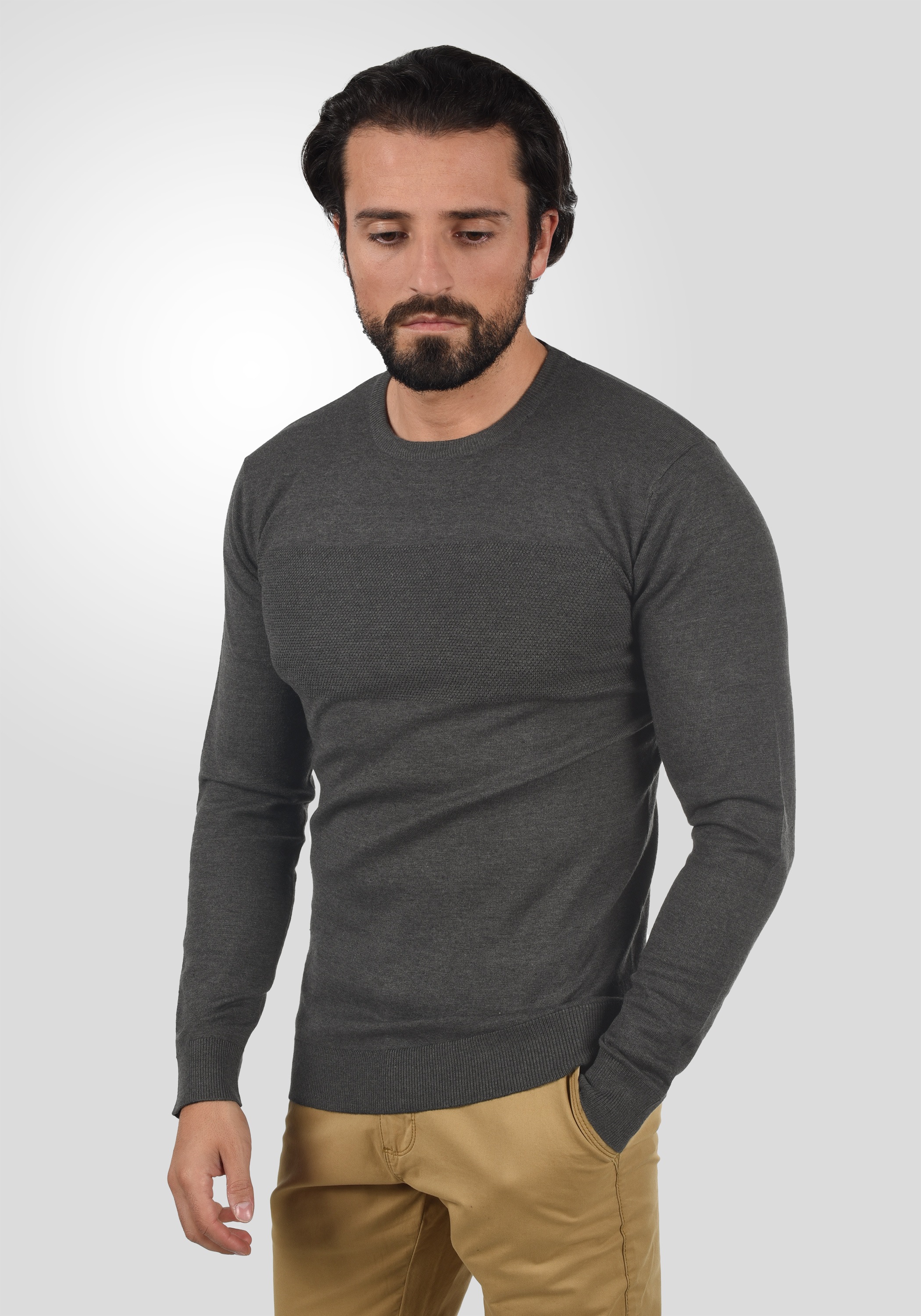 Indicode Strickfleece-Pullover »Strickpullover IDErnesto«