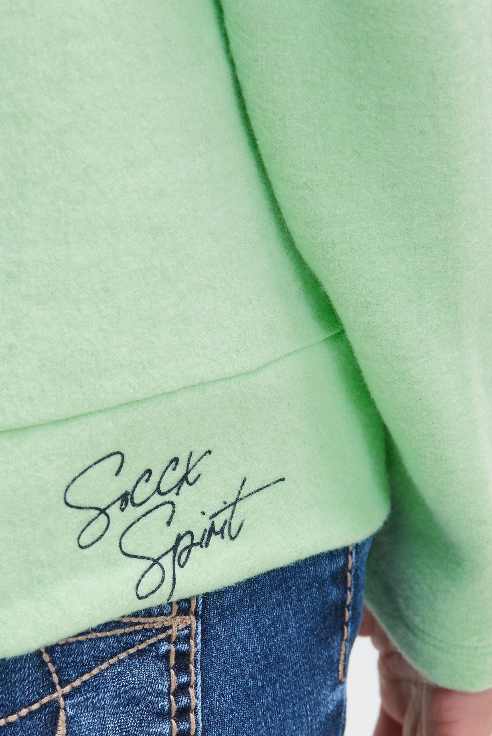 SOCCX Rundhalspullover mit weicher Haptik