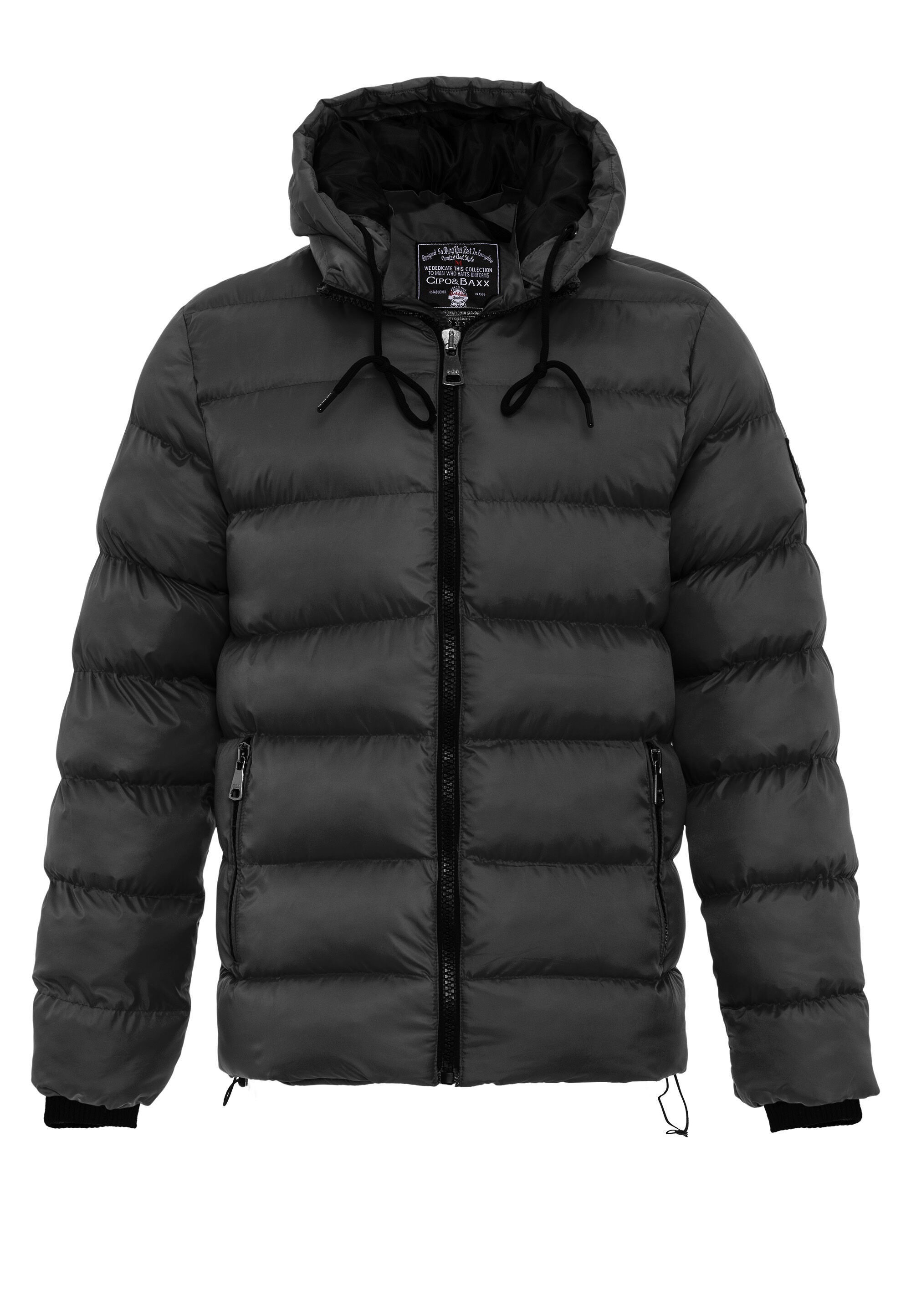 Cipo & Baxx Winterjacke »Jacke«, mit Kapuze, im Steppdesign