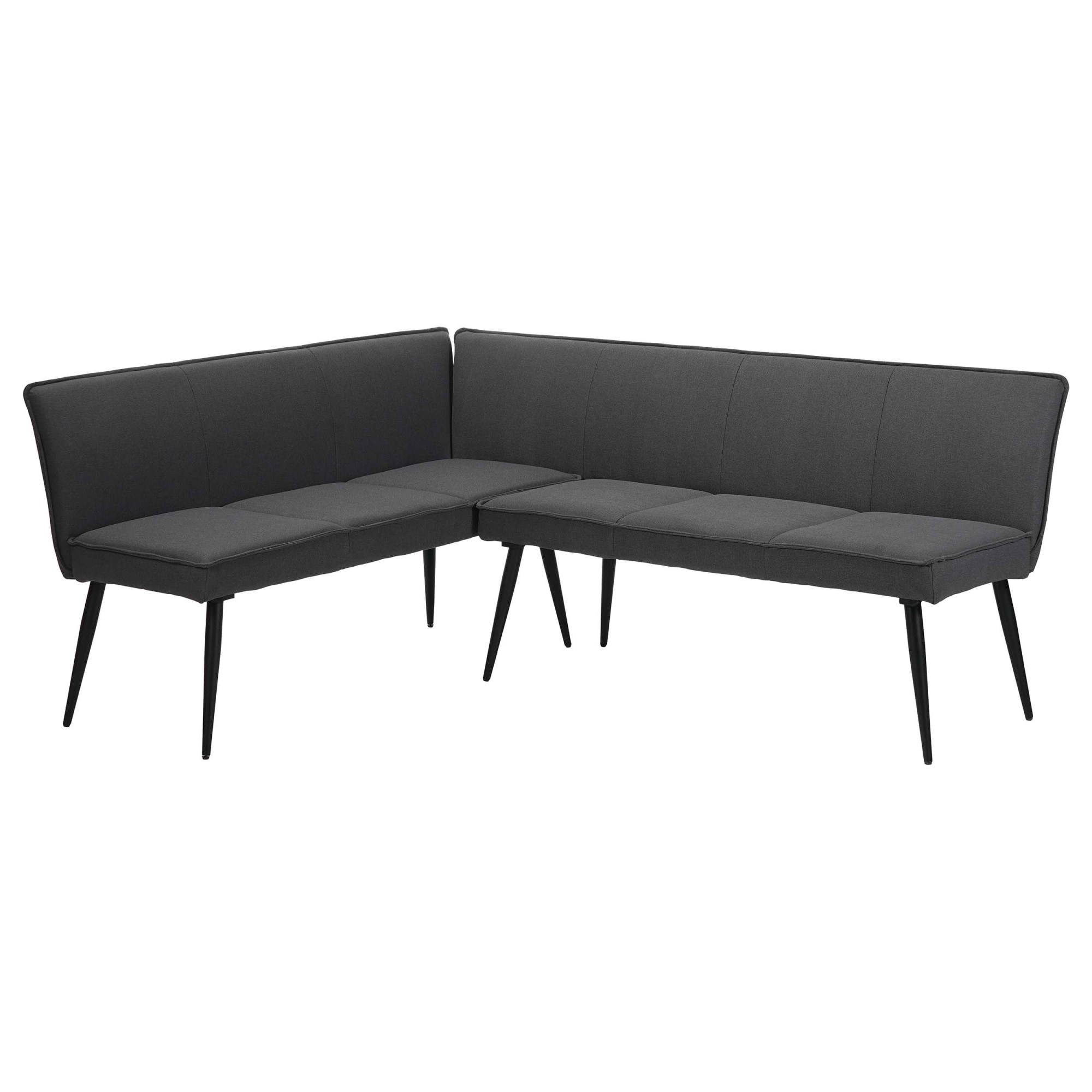 OTTO home Essbank "Ianna" schwarze Metallbeine, pflegeleichtem Webstoff Bez günstig online kaufen