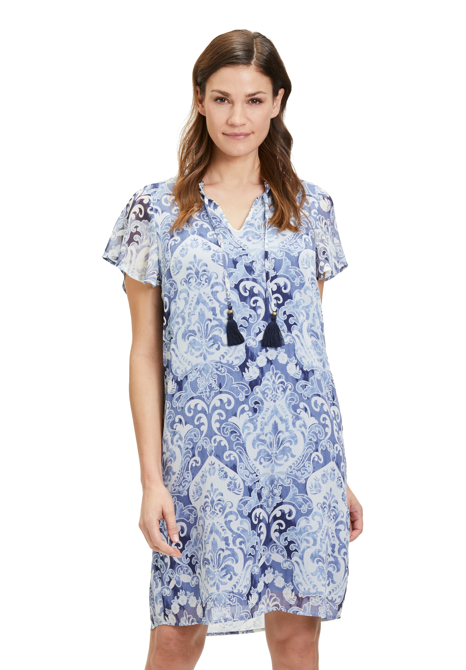 Cartoon Sommerkleid "Cartoon Damen Freizeitkleid mit Rüschen", Material günstig online kaufen