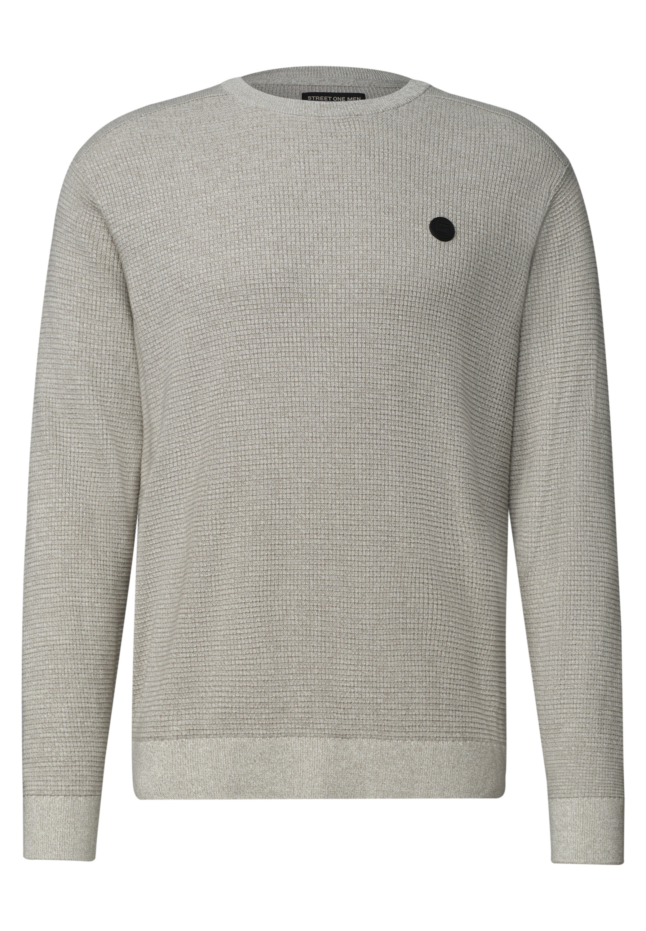 STREET ONE MEN Strickpullover aus reiner Baumwolle