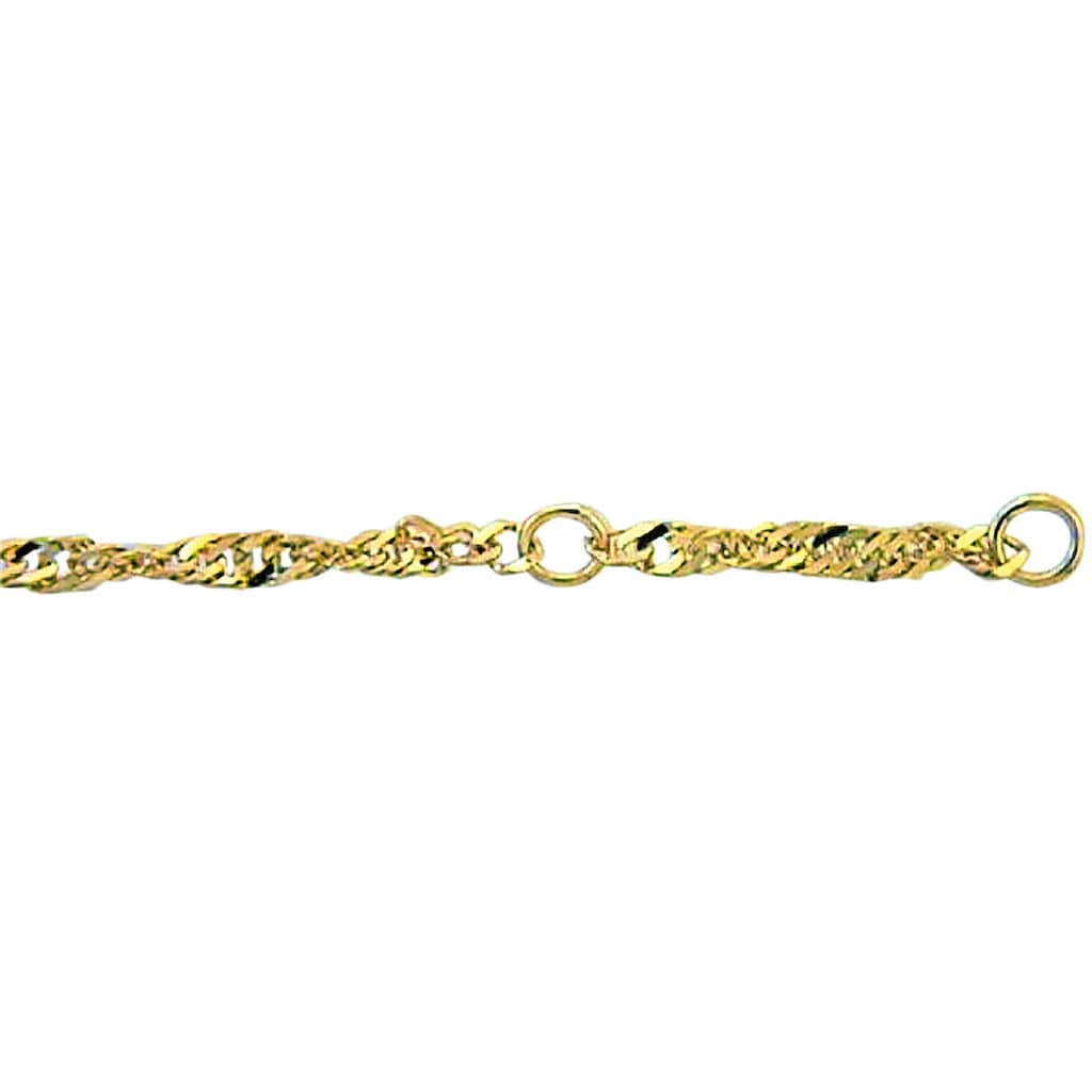 Adelia´s Fußkette »Damen Goldschmuck 333 Gold Singapur Fußkettchen 25 cm«, 25 cm 333 Gold Singapur Kette Goldschmuck für Damen