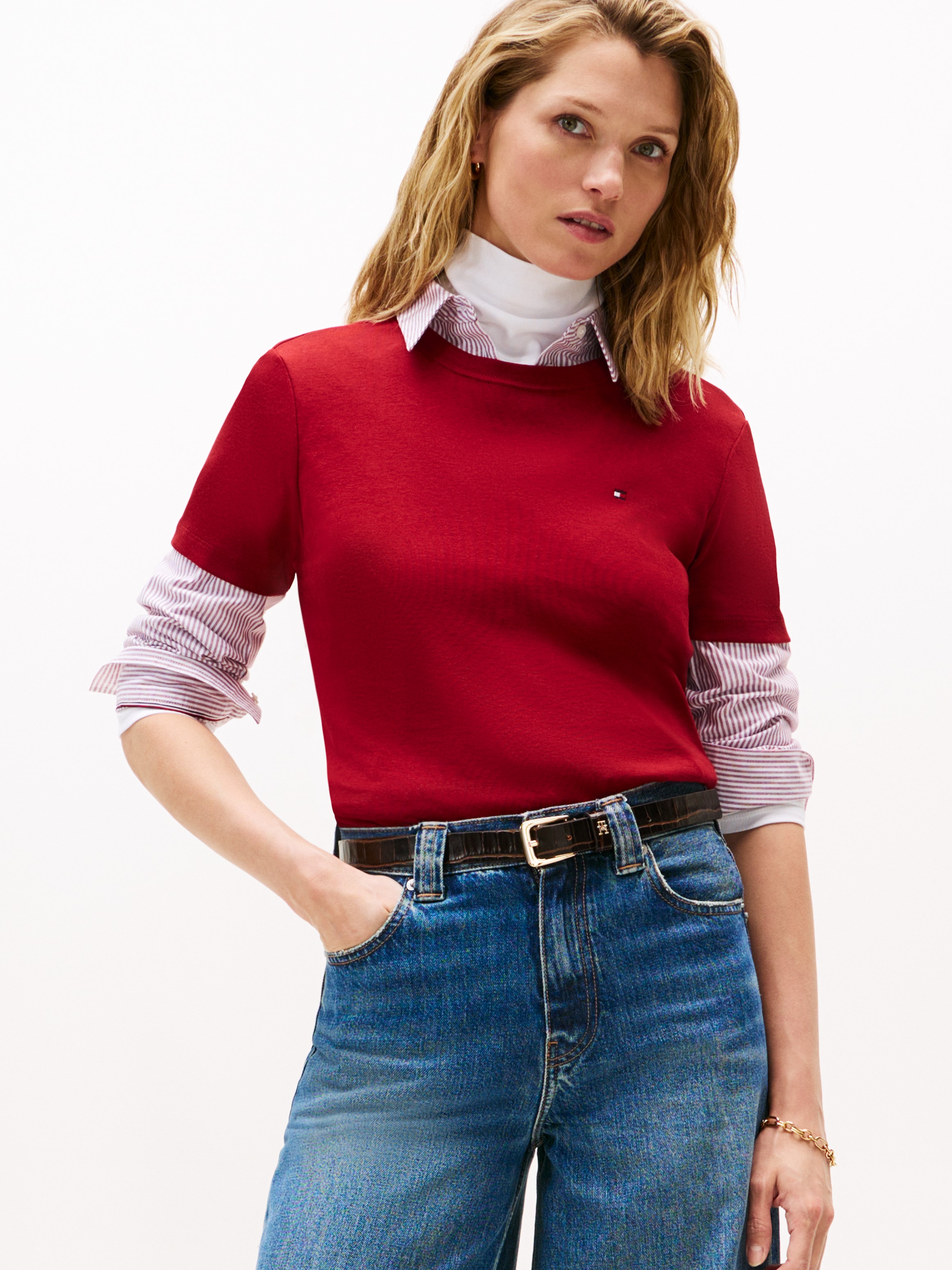 Tommy Hilfiger "SLIM CODY C-NK SS" Baumwolle, slim fit günstig online kaufen