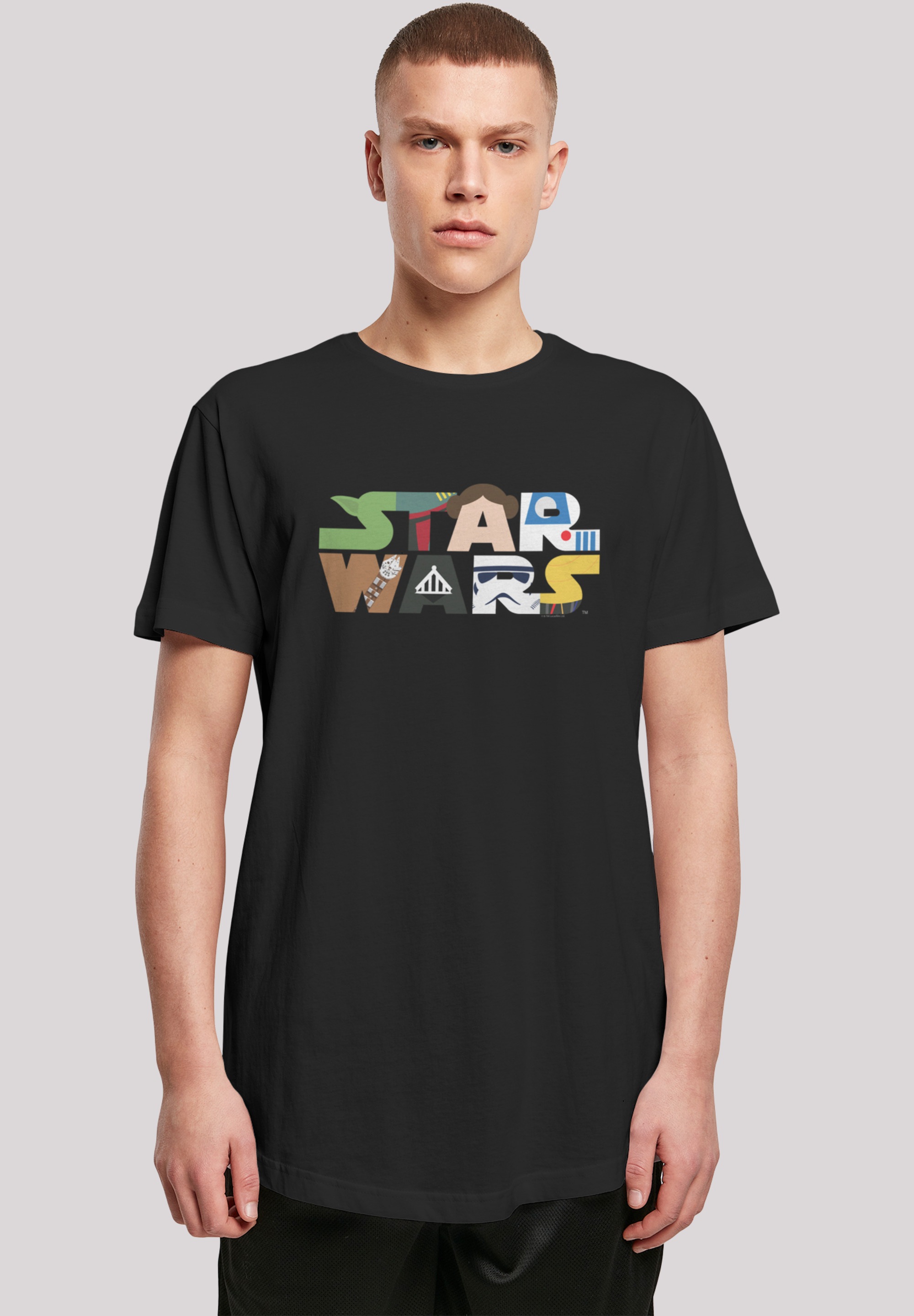 F4NT4STIC T-Shirt »Star Wars Character Logo« Print