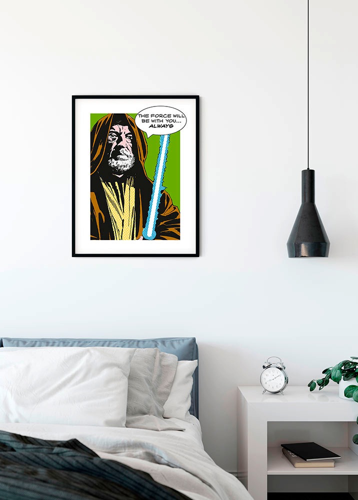 Komar Bild »Star Wars Classic Comic Quote Obi Wan«, Star Wars, (1 St.), Wandbild zur Dekoration im Kinderzimmer - ohne Rahmen