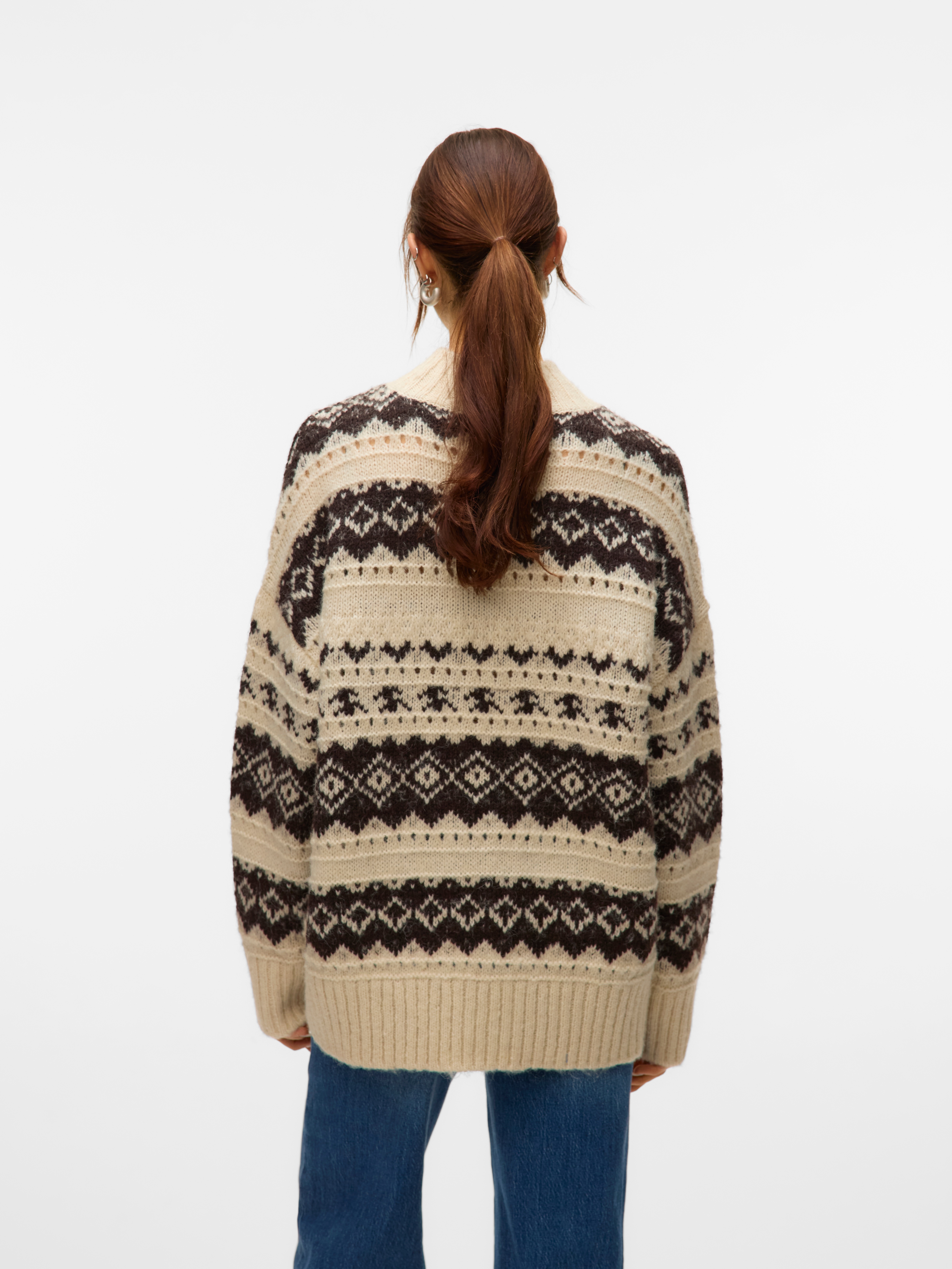 Thumbnail - Vero Moda Strickpullover "VMAMPLE LS HIGH NECK PULLOVER BOO"