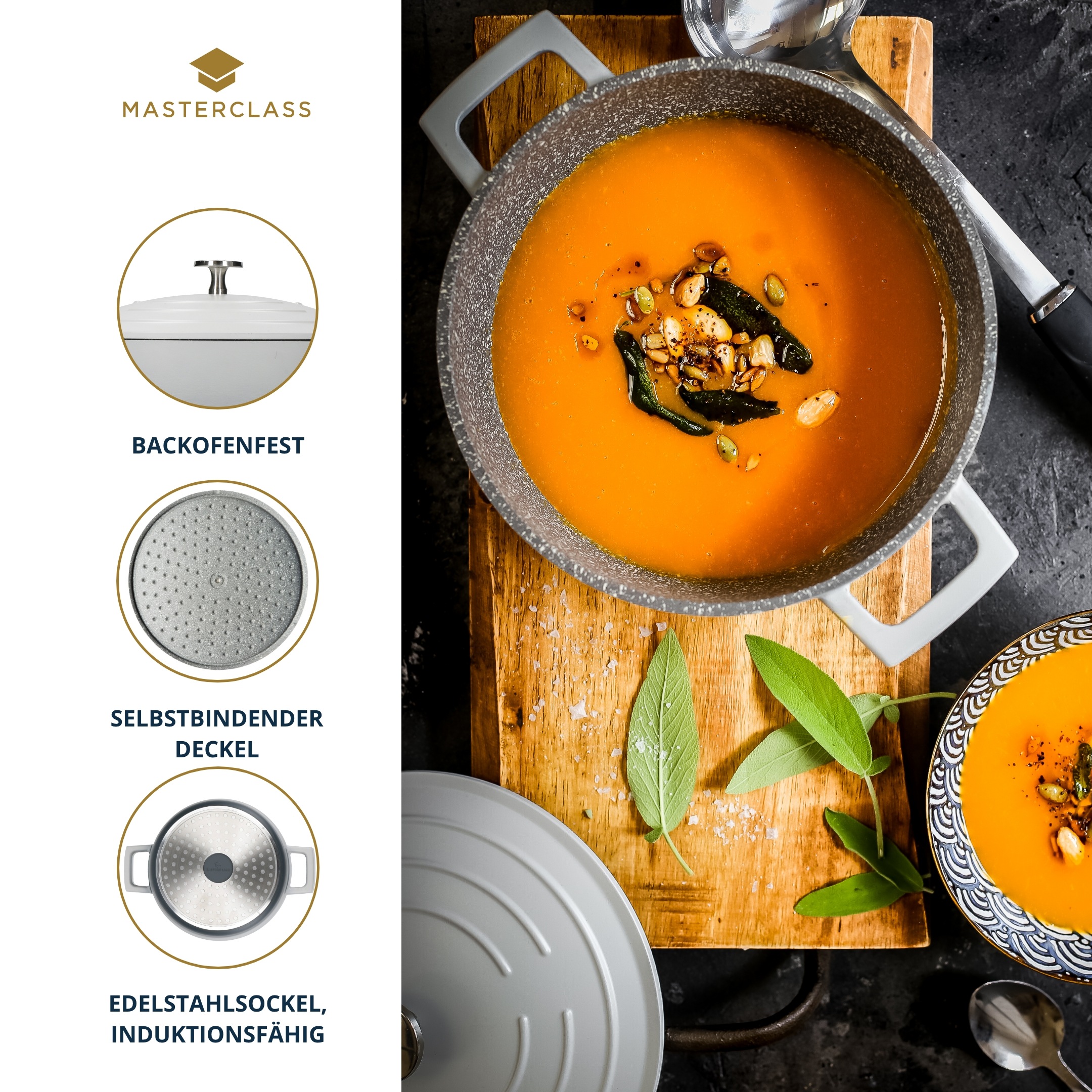 Master Class Kasserolle »MasterClass« Aluminiumguss