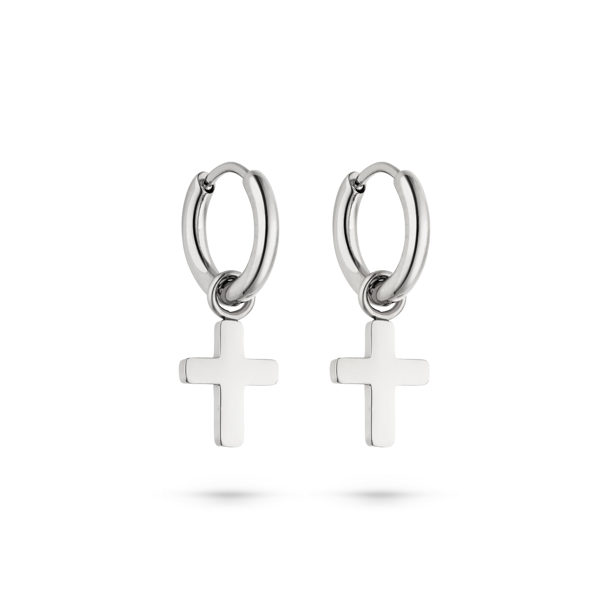 s.Oliver Paar Creolen »mit abnehmbaren Kreuz-Einhängern, Modern Cross«