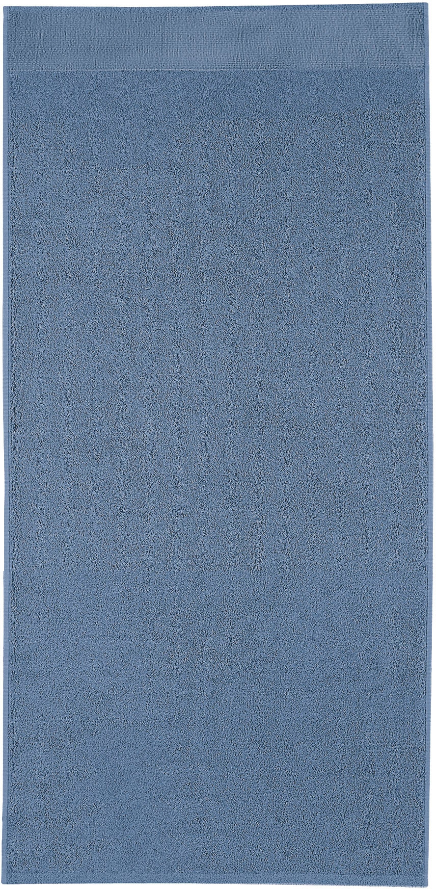 Duschtuch KLEINE WOLKE, B:70cm L:140cm, blau, Frottier, Frottier, Handtücher, "Bao, Größe 70/140 cm", Uni Farben, Bordüre an der Oberseite