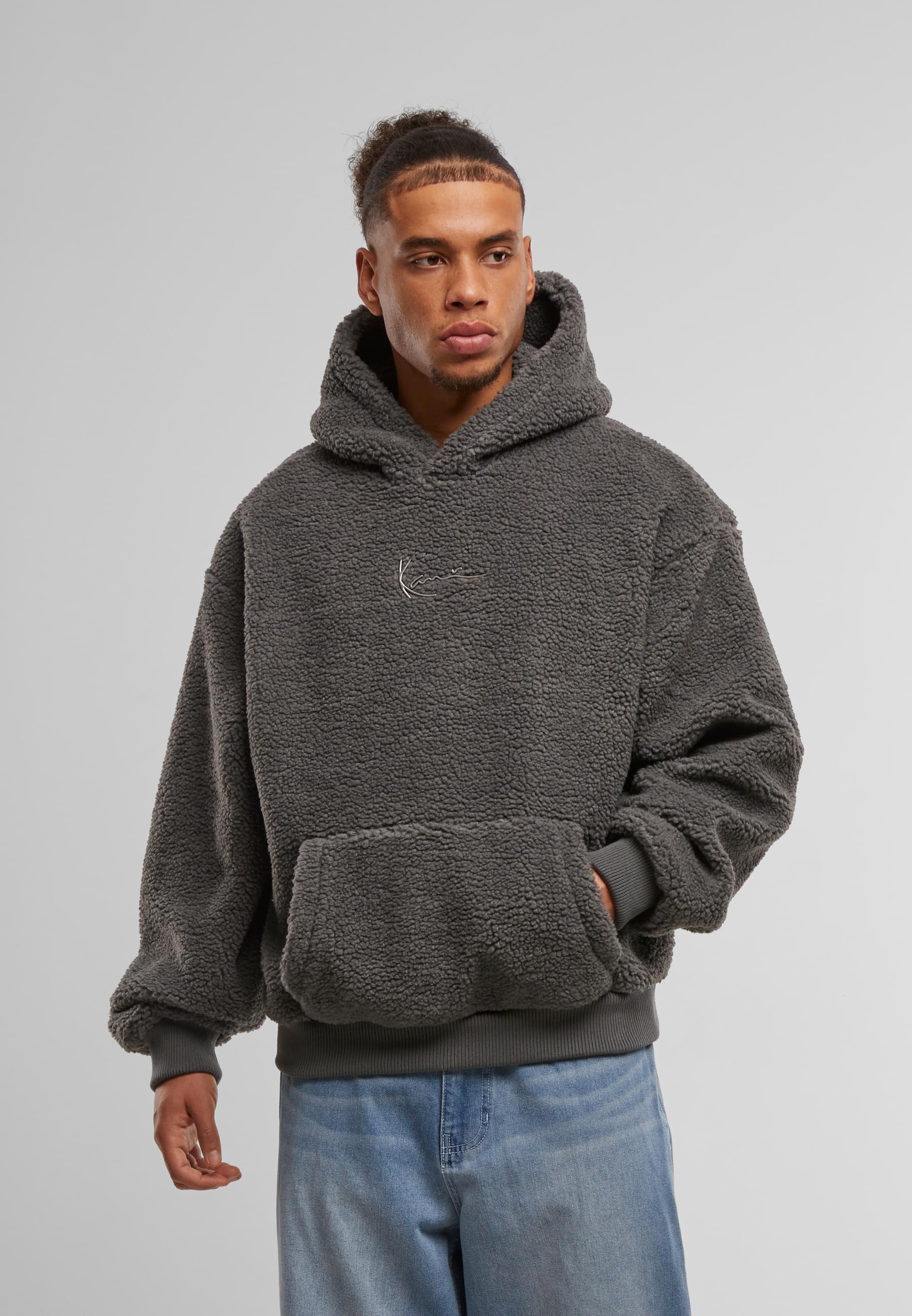 Karl Kani Kapuzensweatshirt »Karl Kani KK Metal Signature Teddy Hoodie«, (1 tlg.)