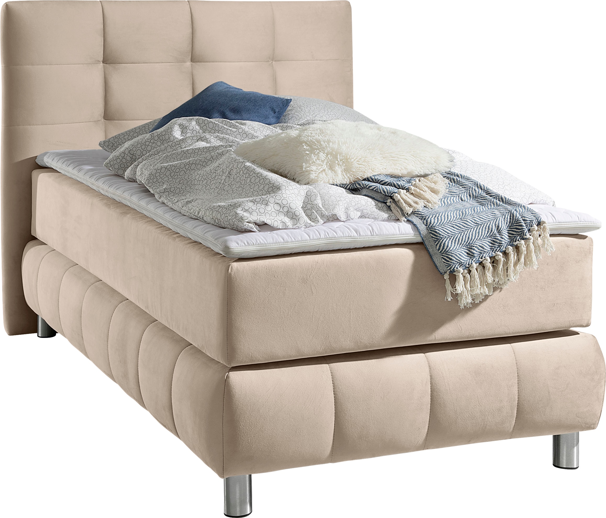 Home affaire Boxspringbett "Salo" incl. Topper, 6 Breiten, 2 Härtegrade, TF günstig online kaufen