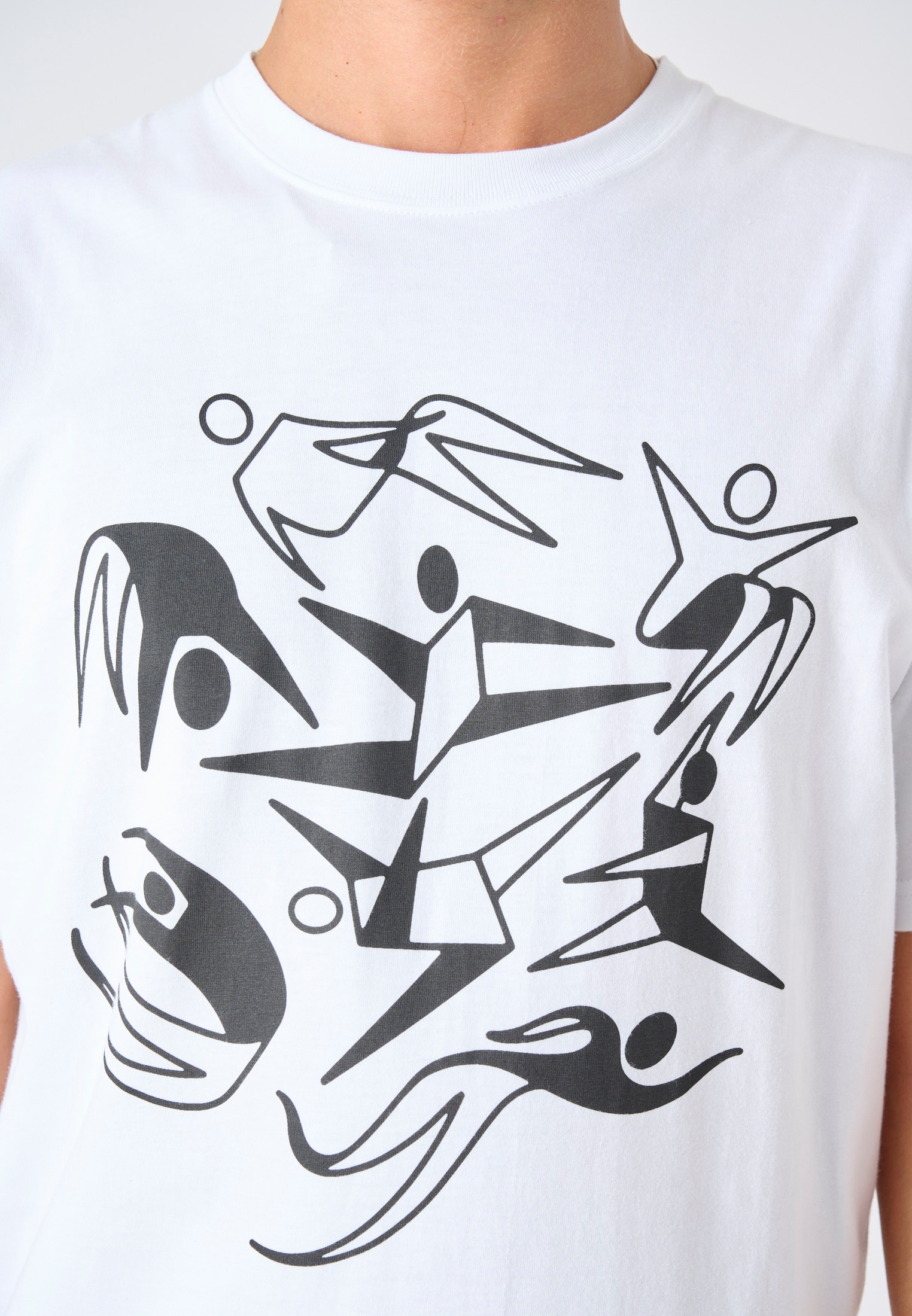 Cleptomanicx T-Shirt »Dancers«, (1 tlg.), Mit lässigem Print