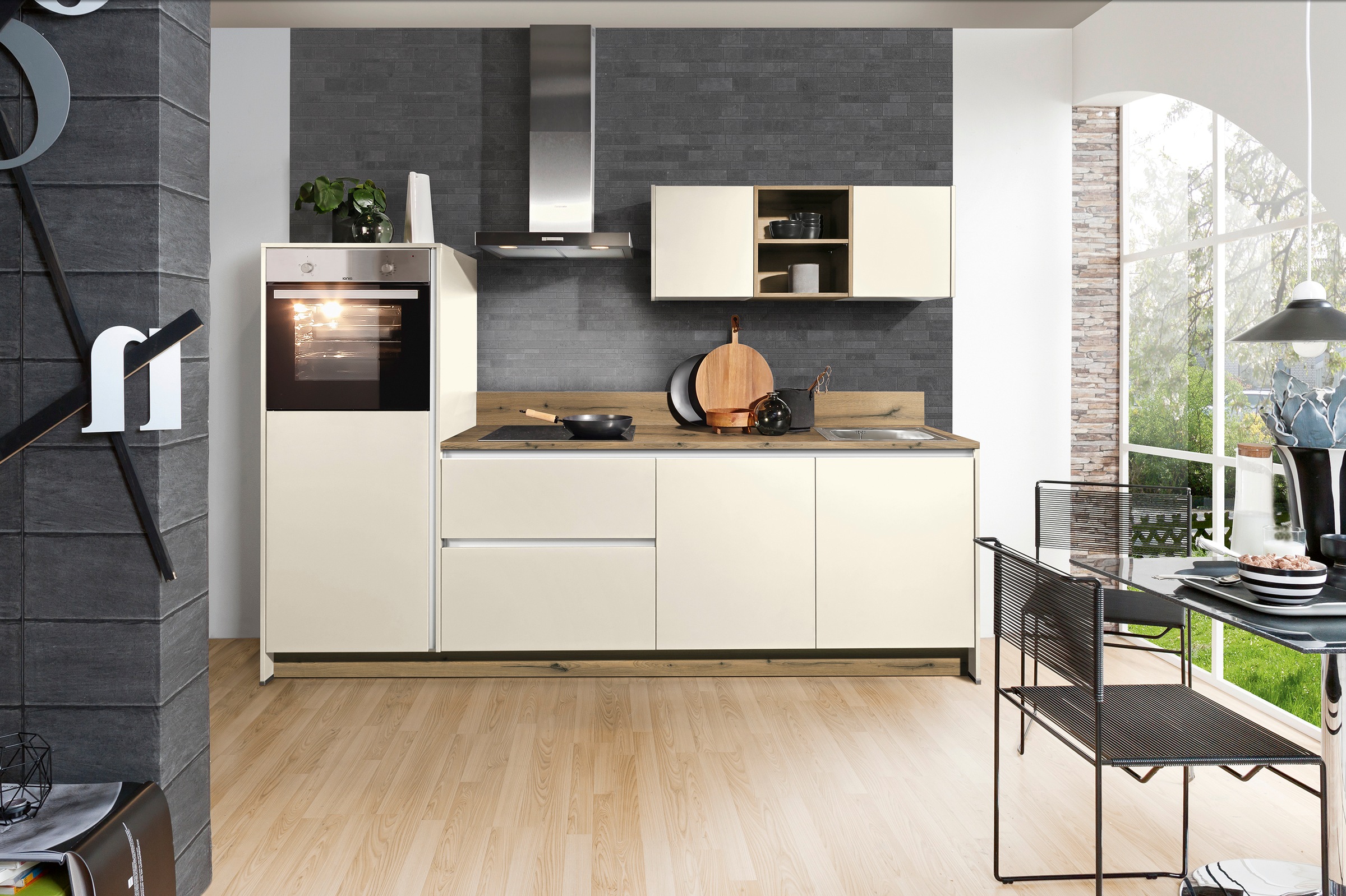 KOCHSTATION Küche "KS-Sakura, vormontiert, mit Vollauszügen und höhenverste günstig online kaufen