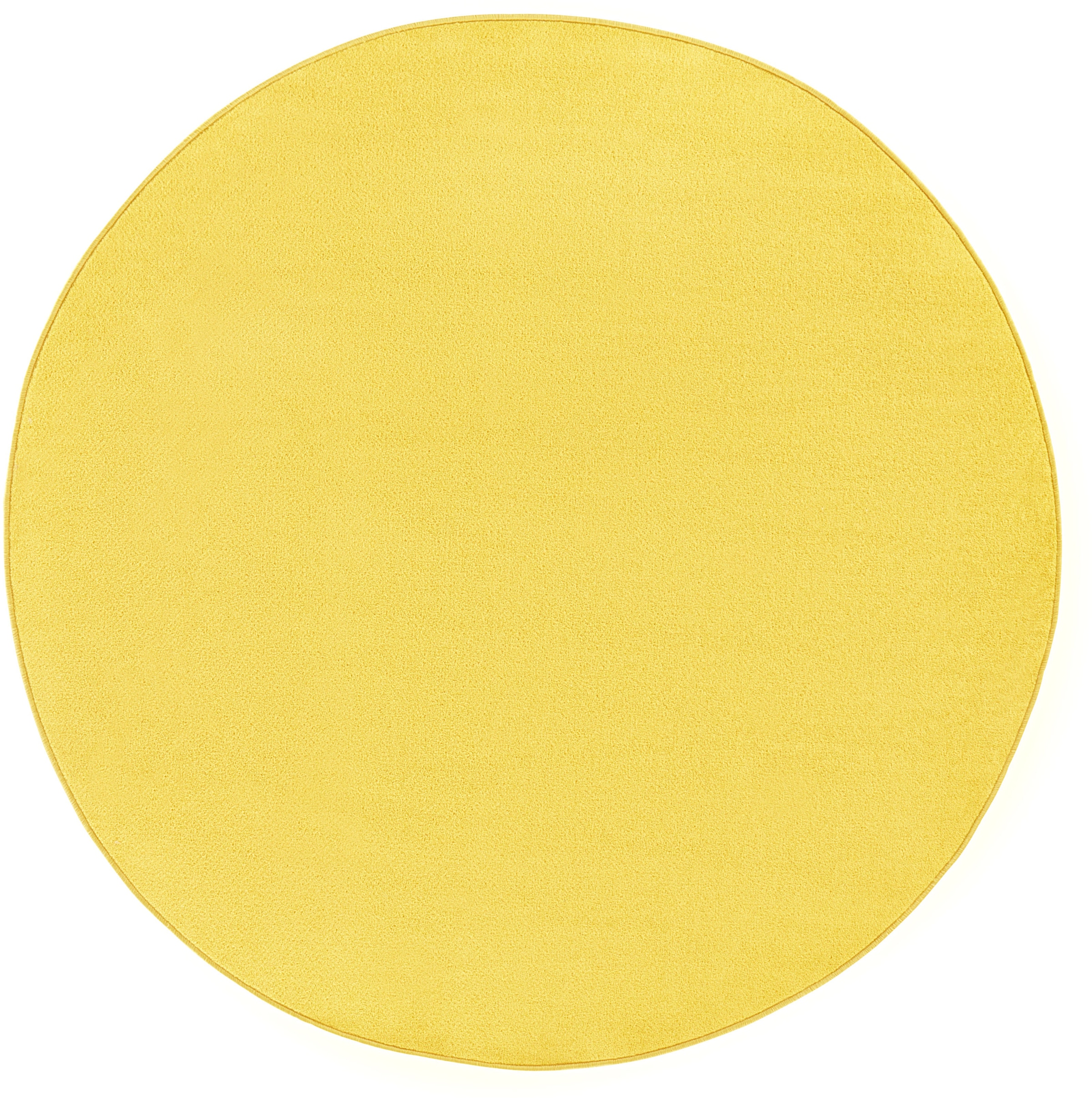HANSE Home Teppich »Fancy«, rund, 7 mm Höhe, Kurzflor, Weich, Einfarbig, Wohnzimmer, Schlafzimmer, Esszimmer