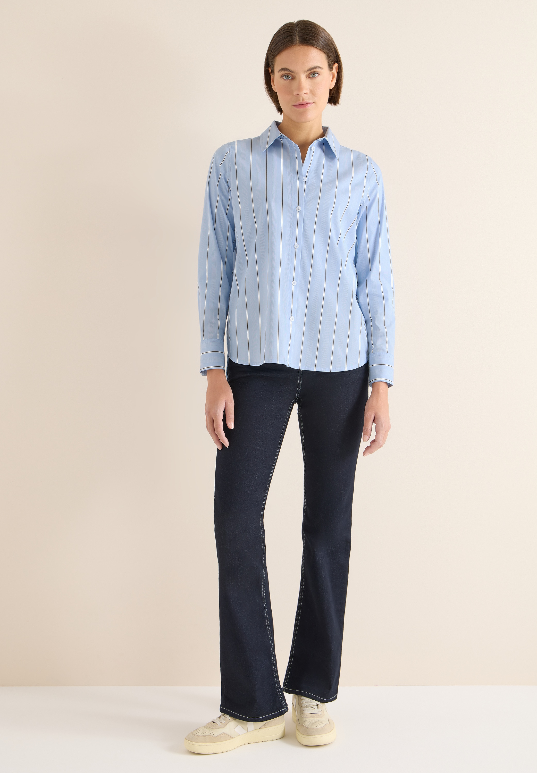 Cecil Langarmbluse aus Baumwolle mit Stretchanteil