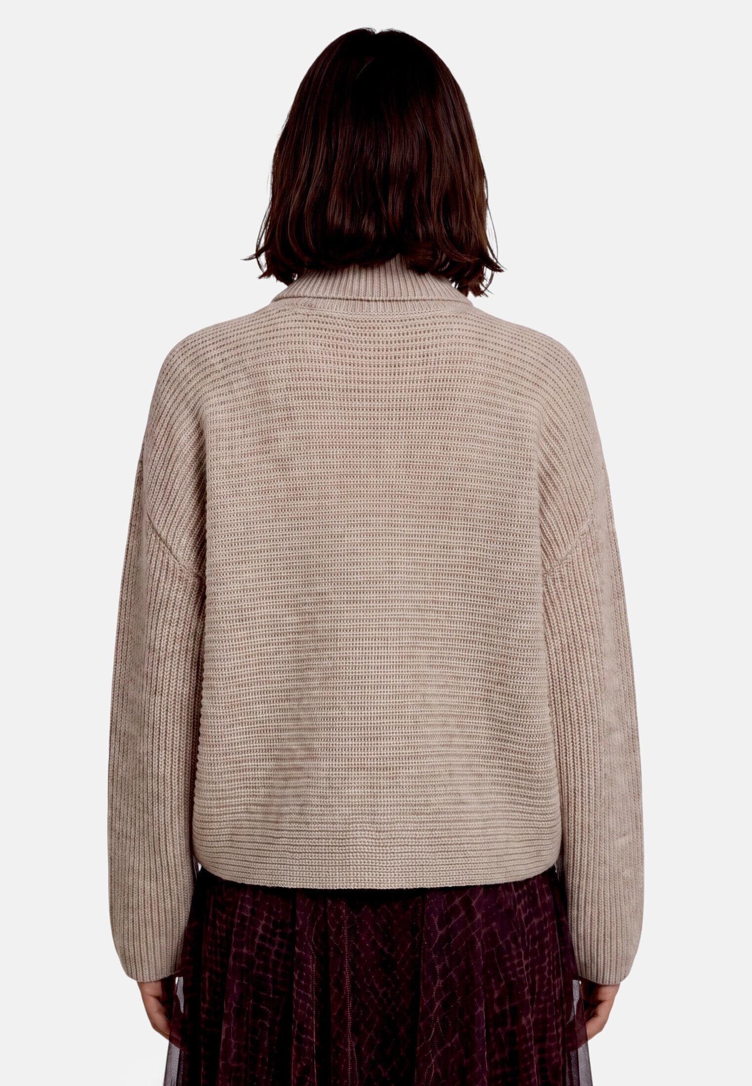 Zero Strickpullover »Damen mit Fledermausärmeln« 1 Stk. Struktur