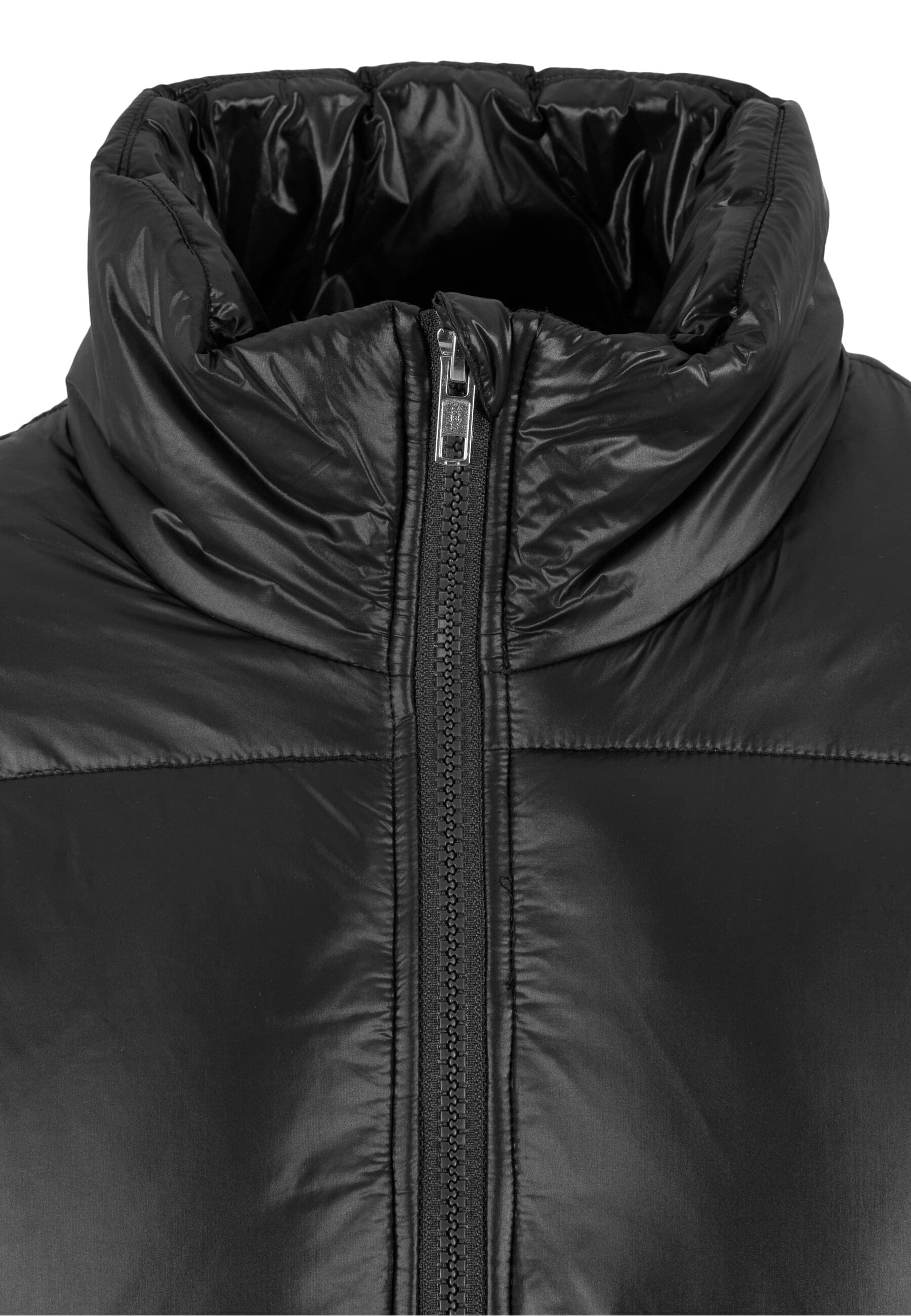 Thumbnail - URBAN CLASSICS Winterjacke "Urban Classics Ladies Recycled Short Shiny Puffer Jacket" 1 Stk. tlg. ohne Kapuze