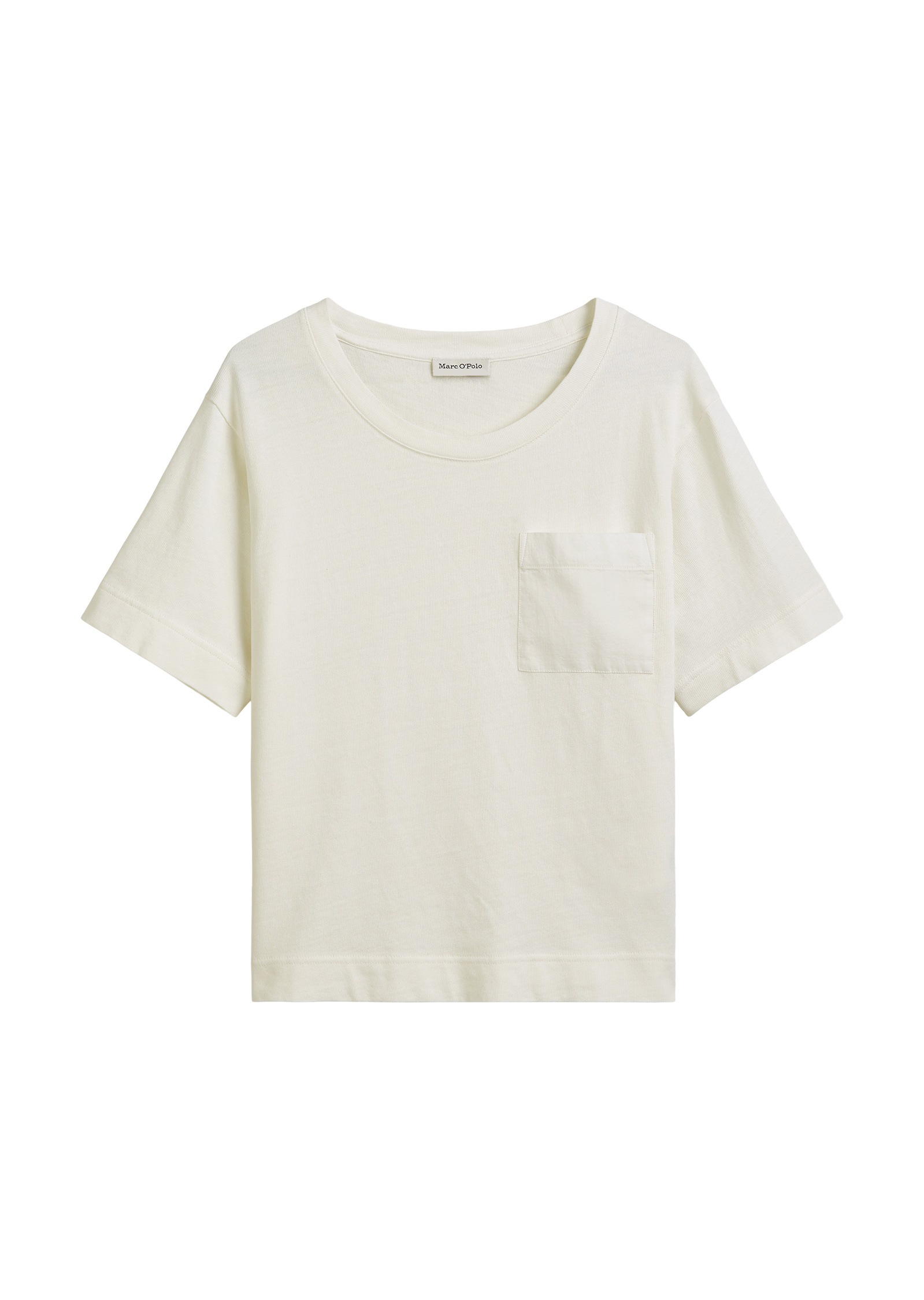 Marc O'Polo T-Shirt »mit aufgesetzter Satin-Tasche«