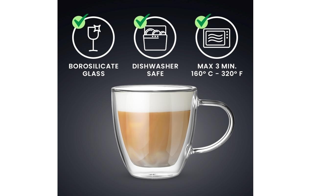 BIALETTI Cappuccinotasse »Capri 160 ml, 2 Stück, Transparent«