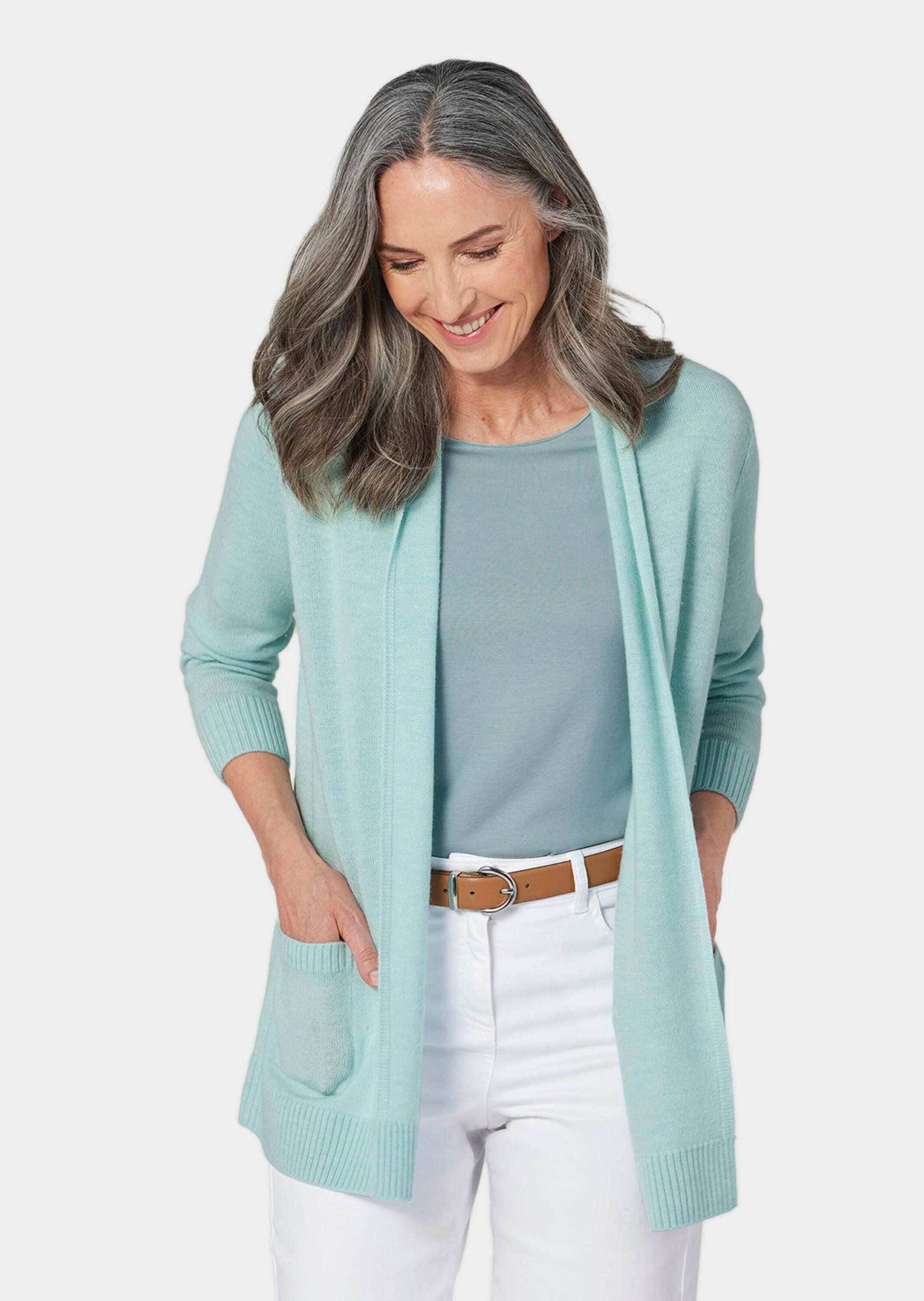 GOLDNER Strickjacke »Strickjacke Strickjacke aus Merinowolle«