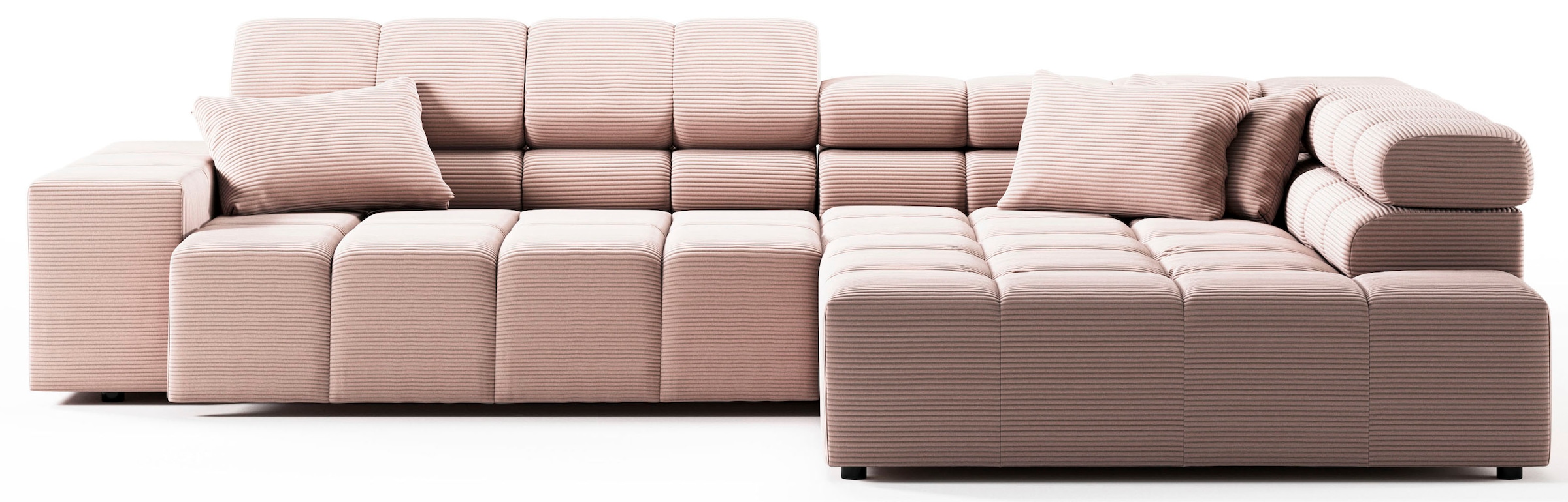 INOSIGN Ecksofa »Ancona incl. Kopfteilverstellung, OTTOs Choice, Breite 319cm, L-Form«, wahlweise motorische Sitztiefenverstellung, auch in Cord + Easy Care
