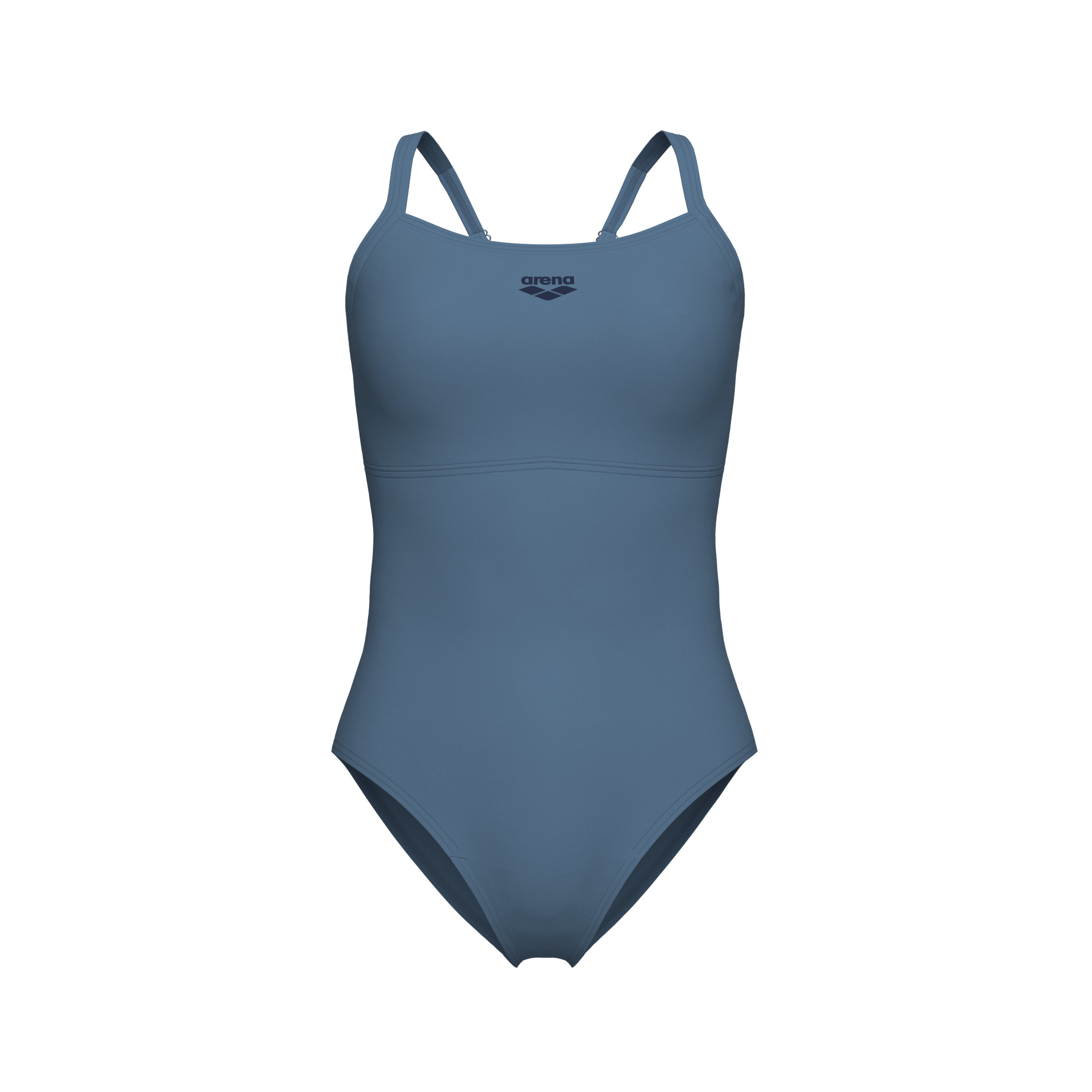 Badeanzug ARENA "W ARENA SOLID SWIMSUIT LIGHTDROP BACK B", Damen, Gr. 38, N-Gr, grau (stone grau), Obermaterial: 82% Polyester, 18% Elasthan, Badeanzüge Badeanzug 3