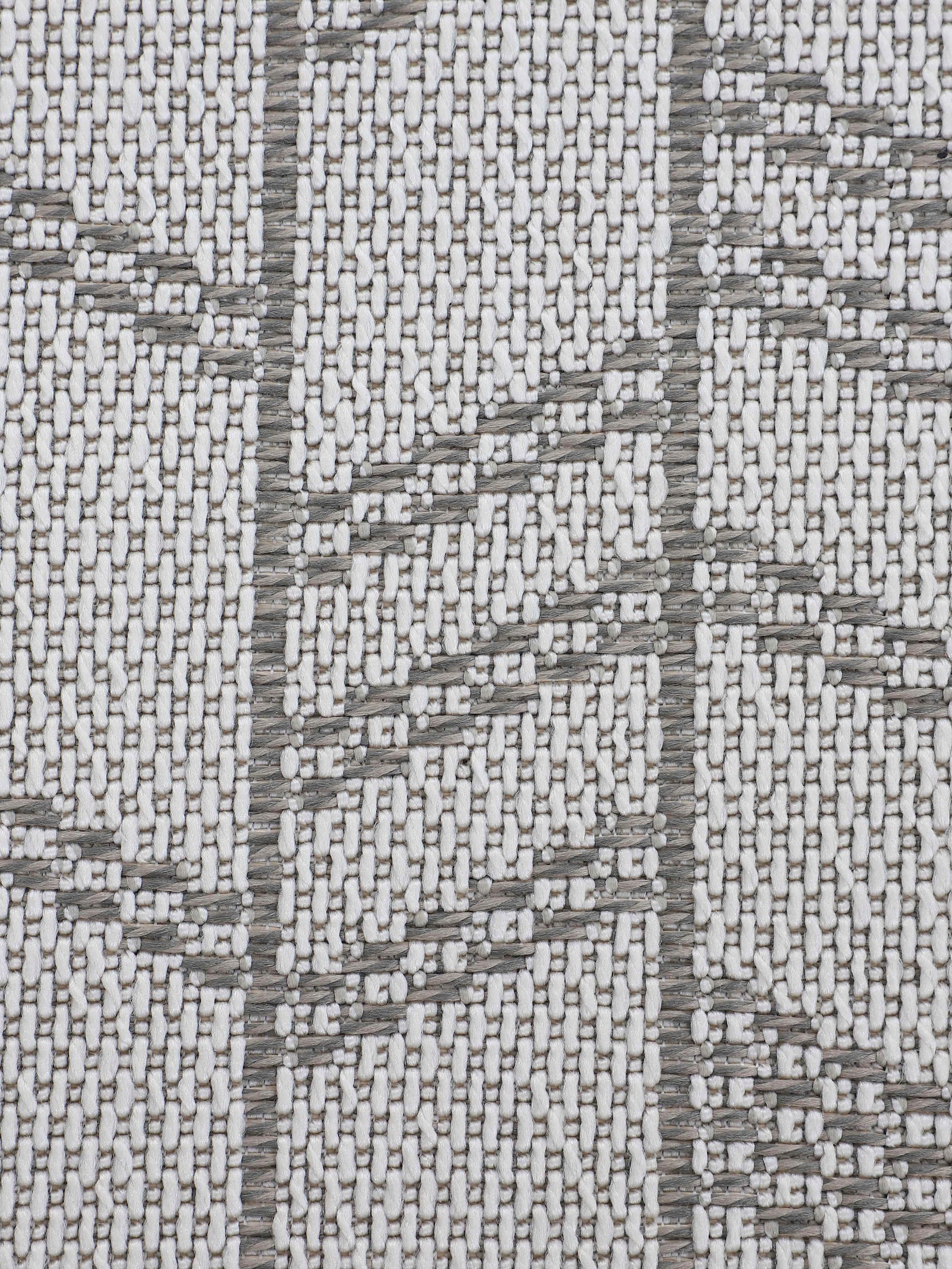 carpetfine Teppich »Boho 102«, rechteckig, 4 mm Höhe, robustes Flachgewebe, Sisal Optik, UV-beständig, Außenbereich
