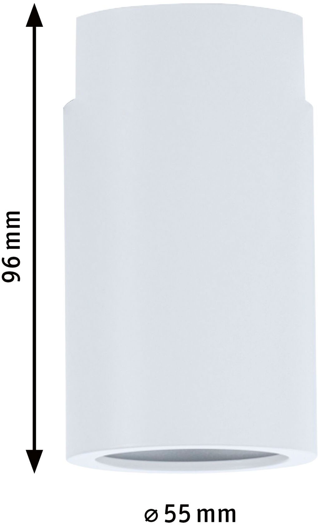 Paulmann Schienensystem-Leuchten »URail Schienenspot Socket E27 max. 20W dimmbar 230V Signalweiß«