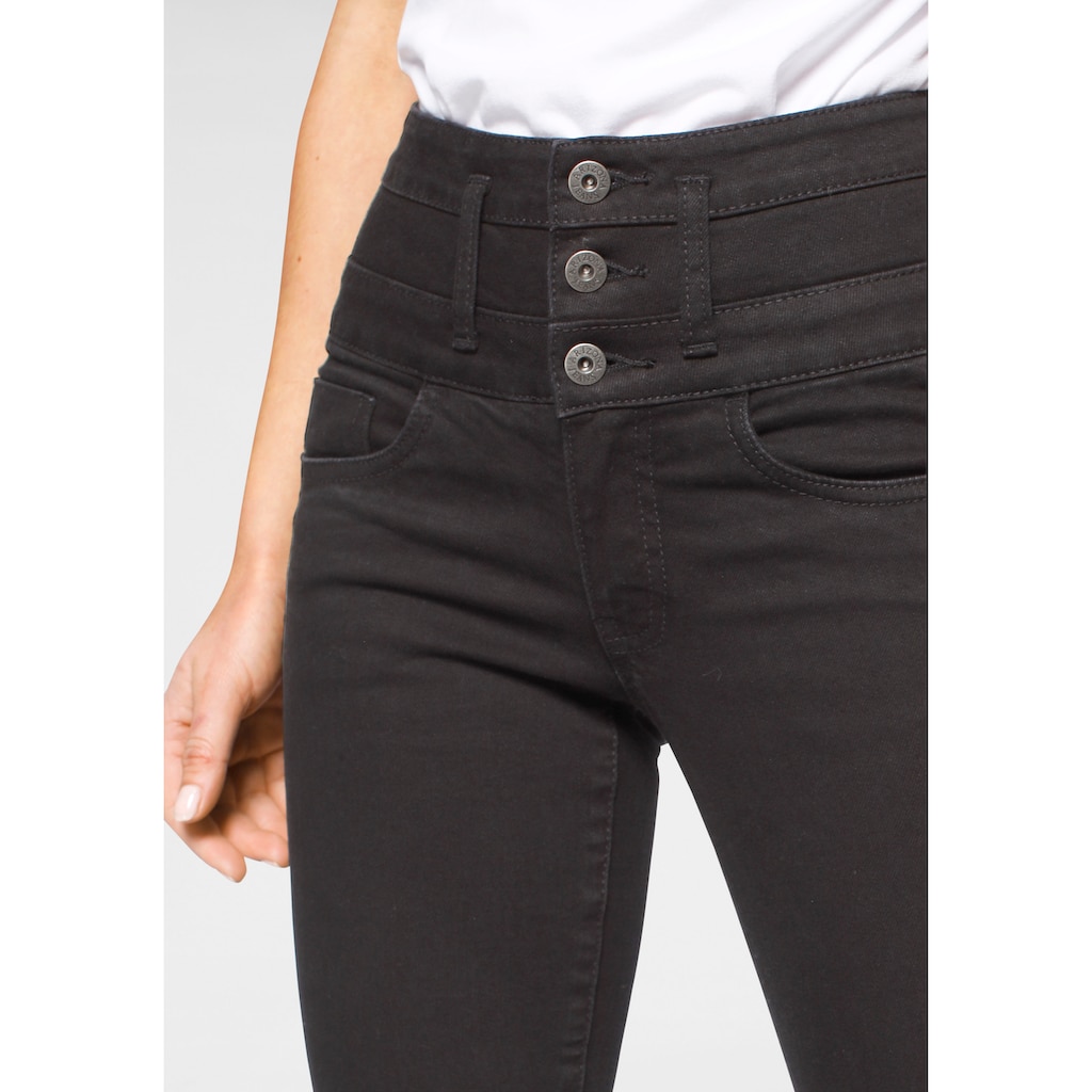 Arizona Bootcut-Jeans »mit extrabreitem Bund«, High Waist