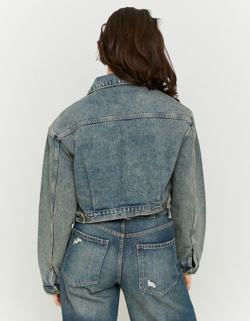 Tally Weijl Jeansjacke "SJADEPEACH" aus Denim, verkürzt in leichtem oversiz günstig online kaufen