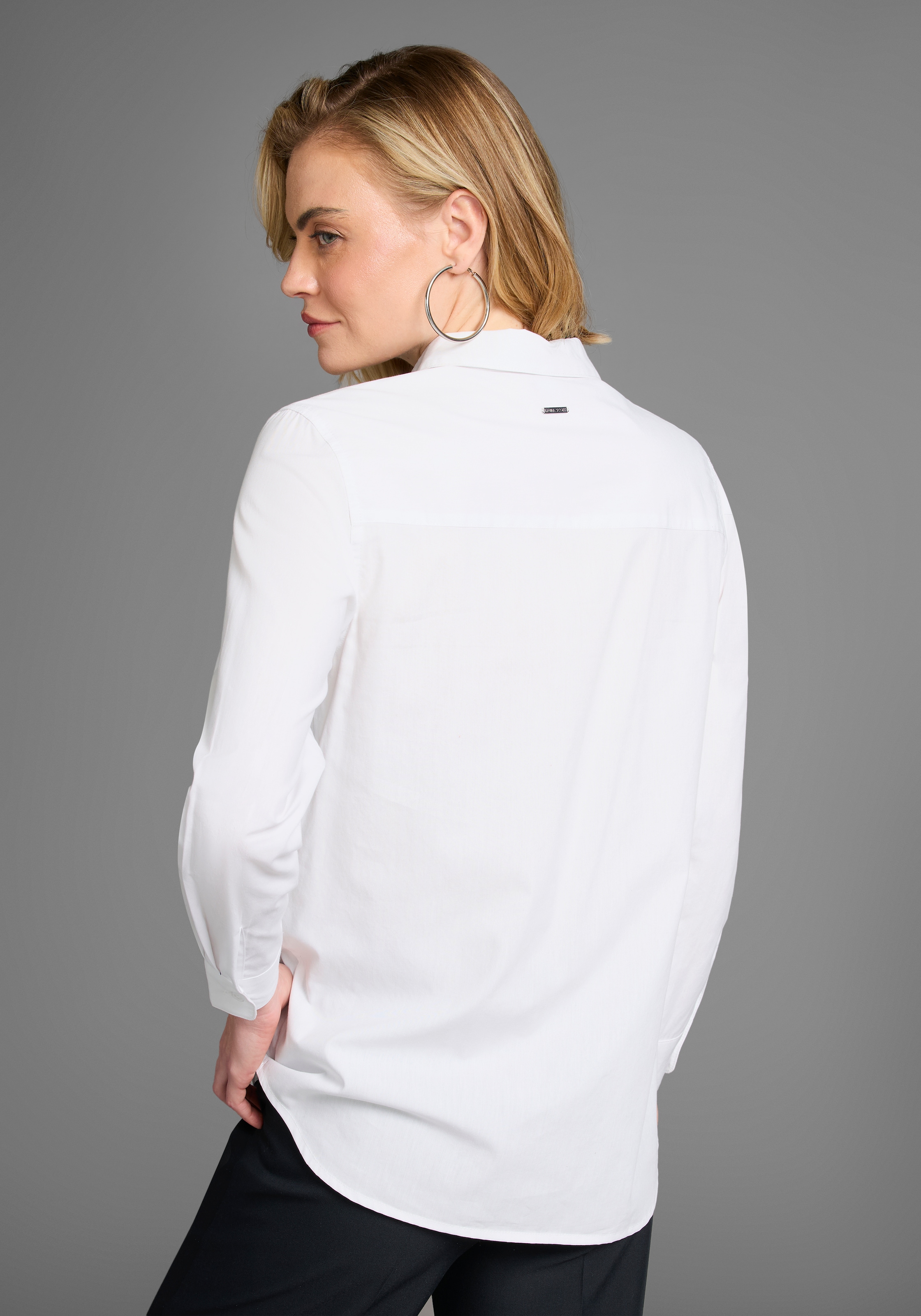 Laura Scott Longbluse, mit Brusttasche