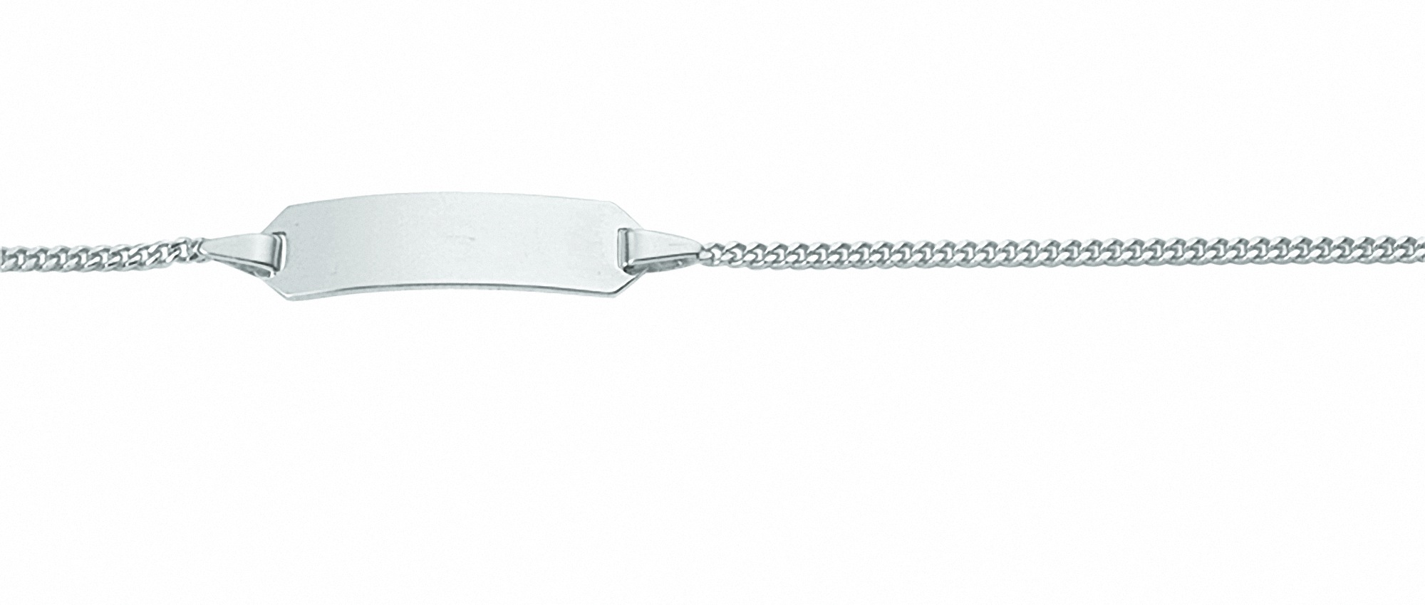ADELIA ́S Damen ID Armband "14 cm ID - Armband Flachpanzerkette 333 Weißgold ( 8K )", 14cm, Gold, silber, Gold, Armbänder, Goldarmband