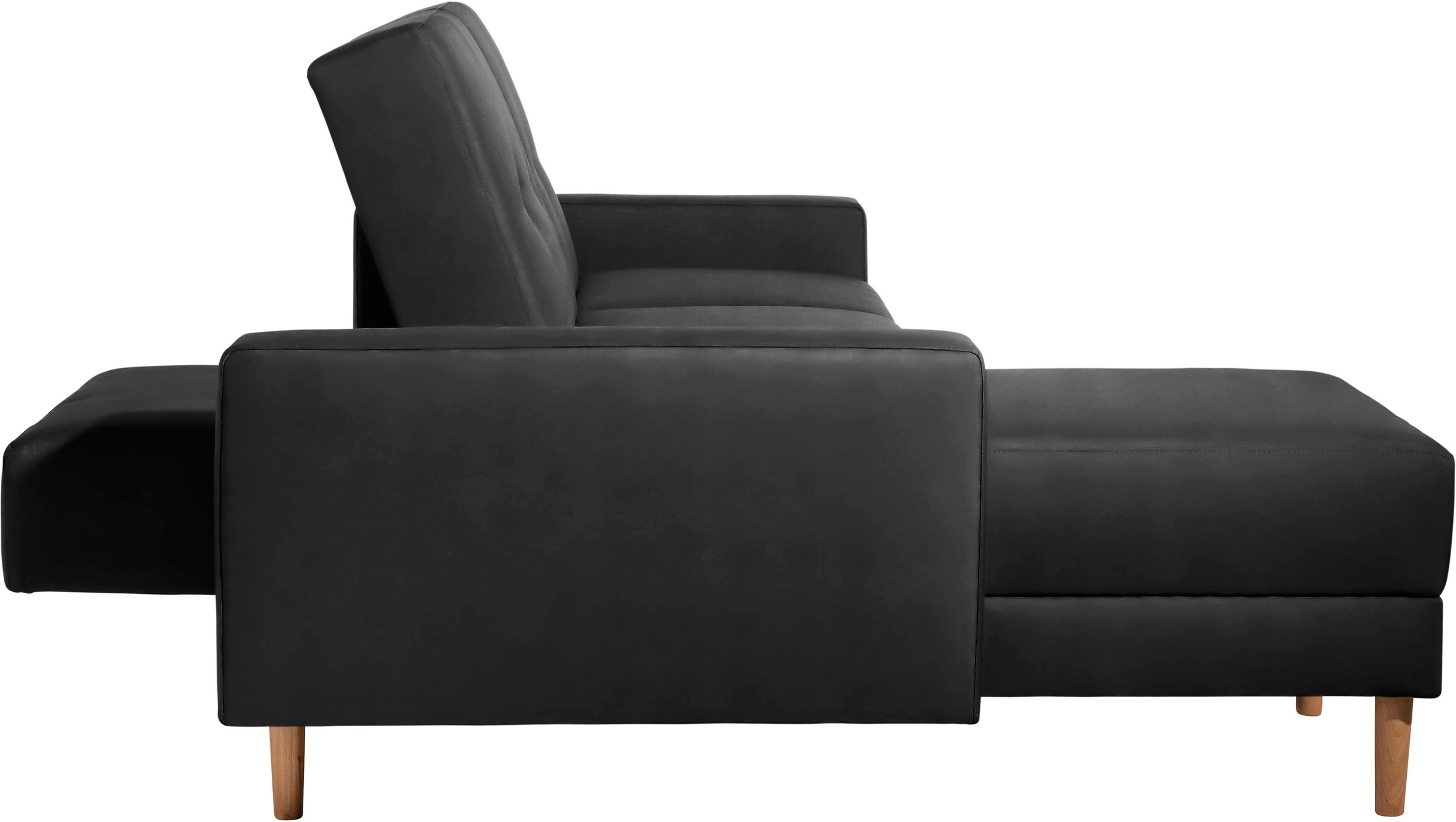 Max Winzer® Ecksofa »Just Chill«, Schlafsofa mit Recamiere, Rückenverstellung, inklusive Stauraumhocker
