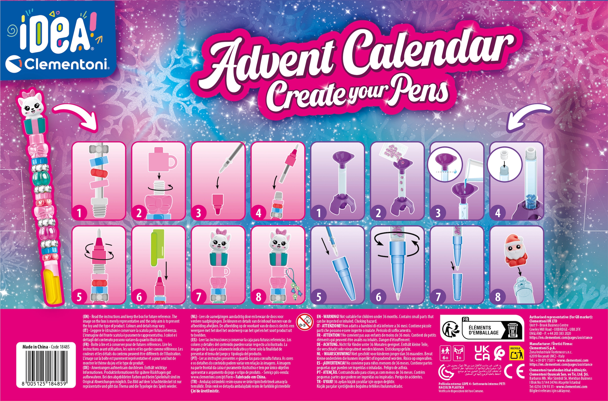 Clementoni® Spielzeug-Adventskalender »IDEA! - Stifte Atelier - Adventskalender« ab 7 Jahren