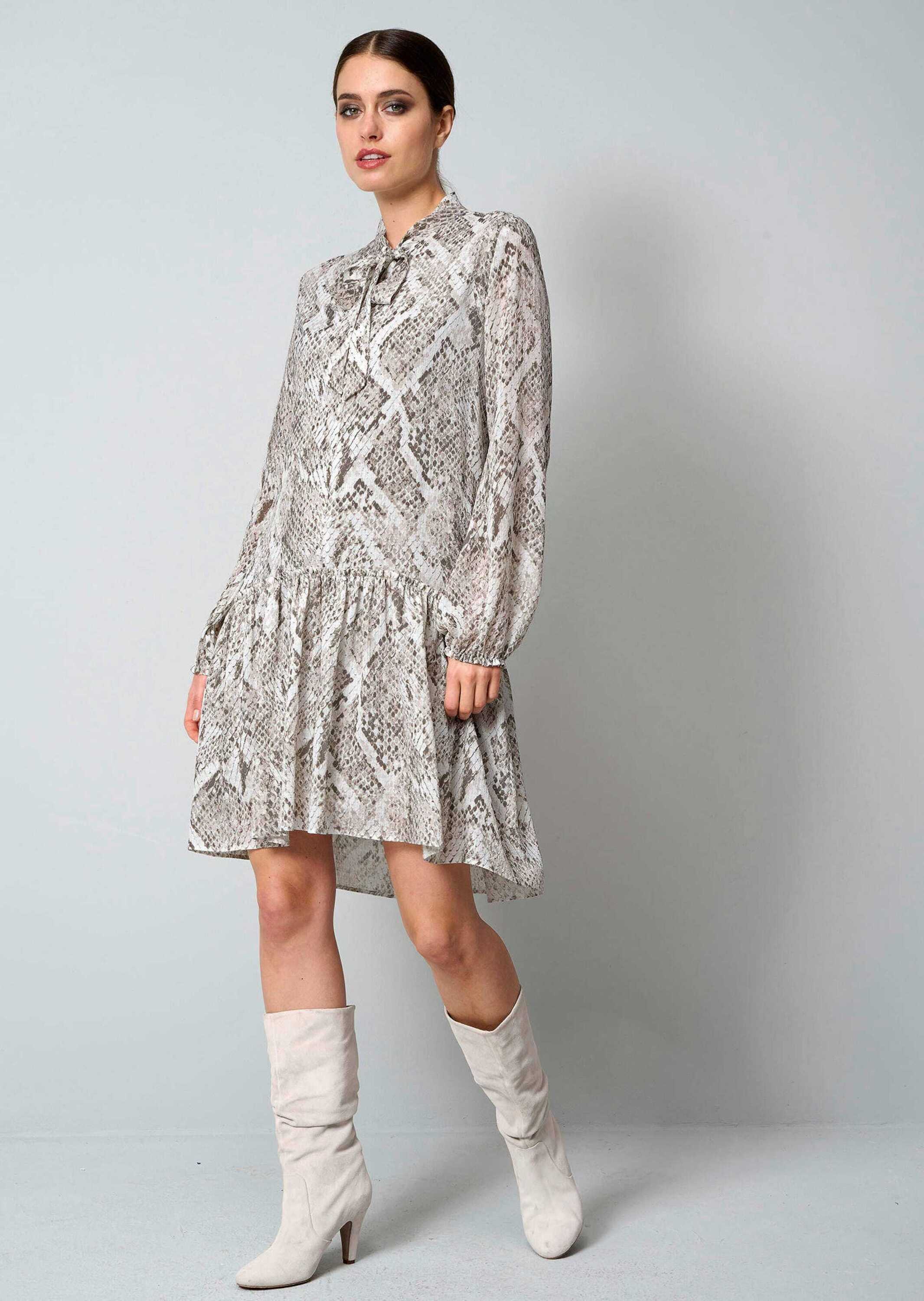 Thumbnail - Alba Moda Druckkleid "Druckkleid Druckkleid mit V-Ausschnitt und Schluppe"