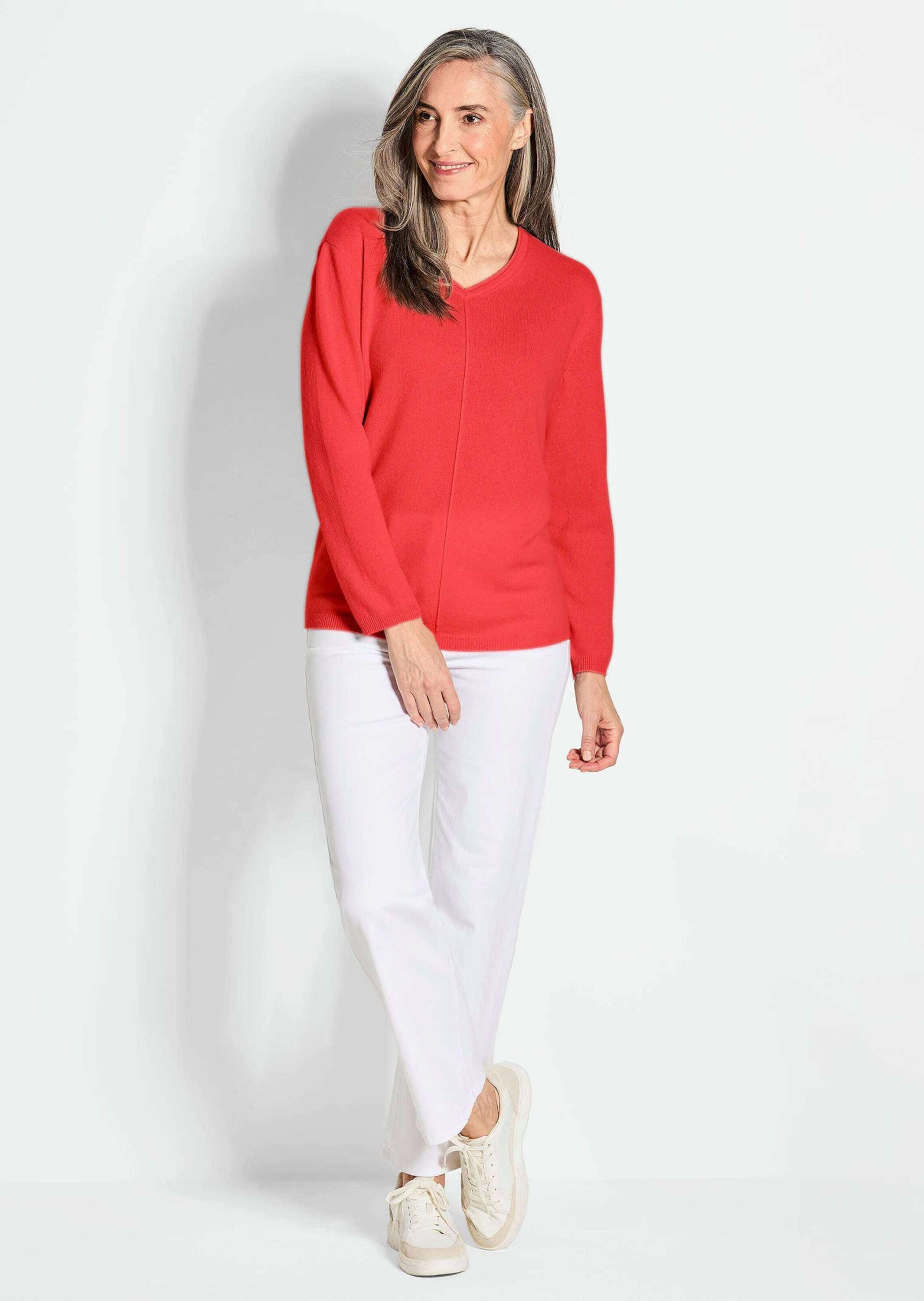 GOLDNER Strickpullover "Kaschmirpullover mit V-Ausschnitt" günstig online kaufen