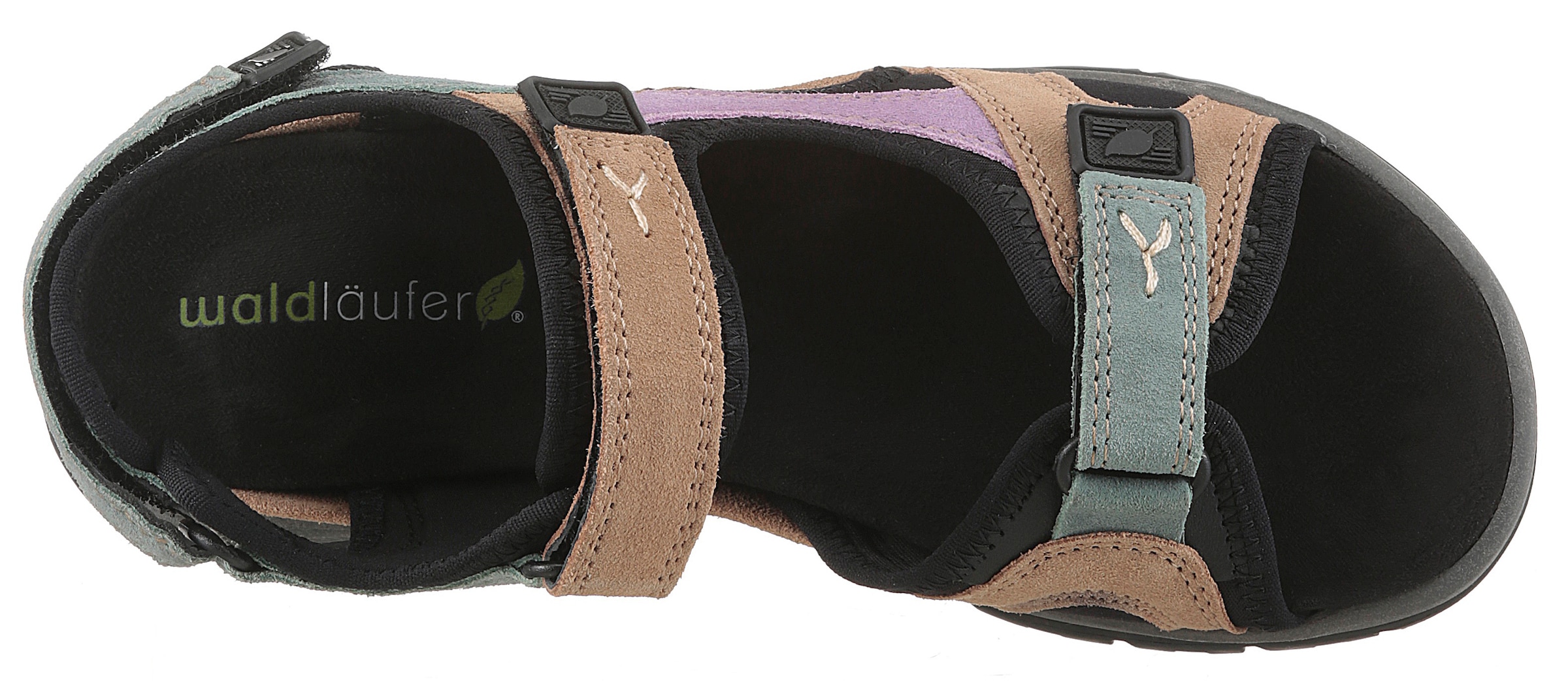 Waldläufer Trekkingsandale »H-SORA«, Outdoorsandale, Sommerschuh, Sandalette mit Klettverschlüsse, H-Weite