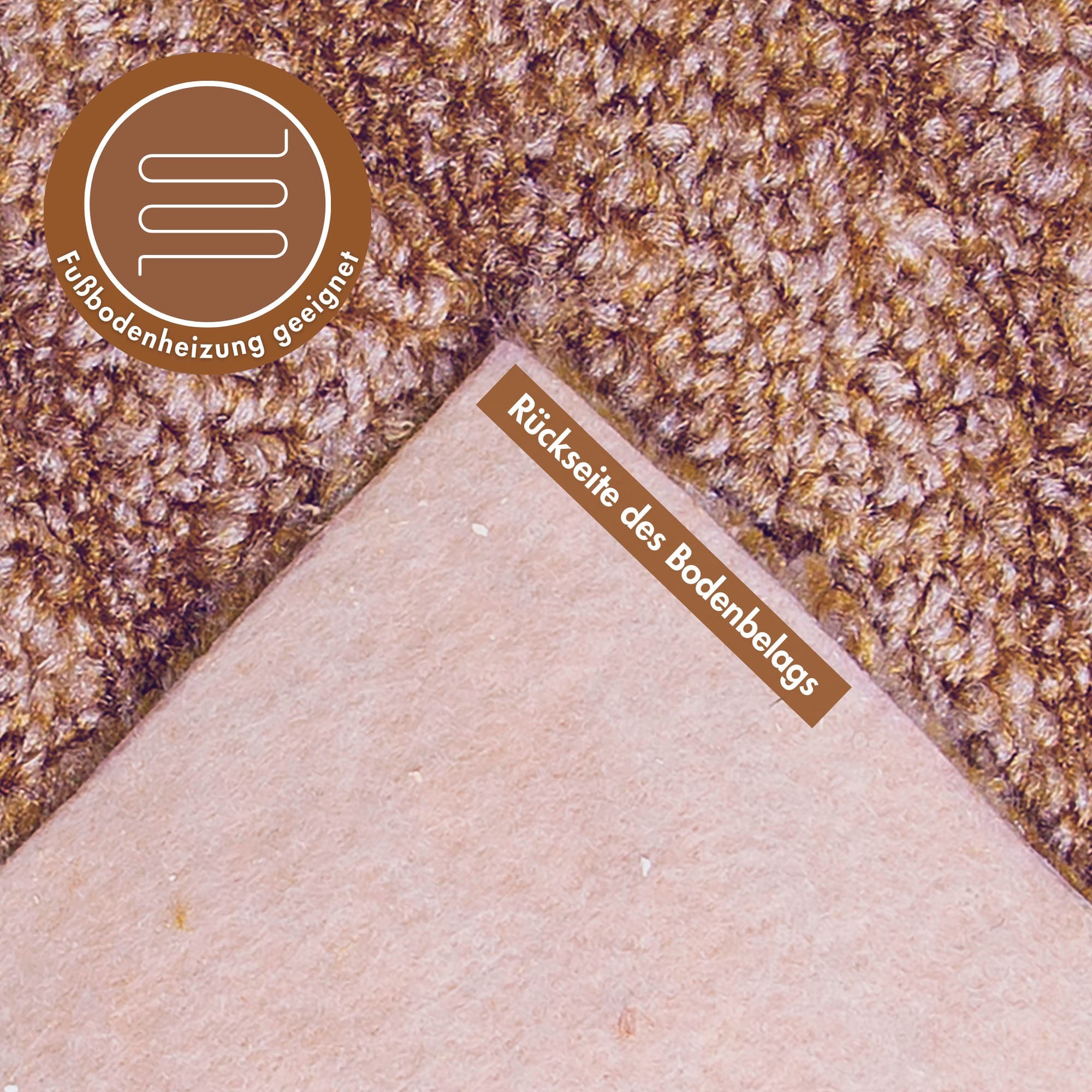 ANDIAMO Amberg Brown Textured Loop Carpet 400x450cm 2