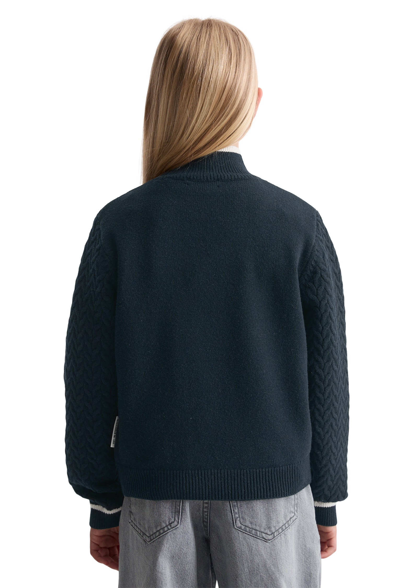 Thumbnail - Marc OPolo Strickpullover "mit Flechtmuster-Ärmeln"