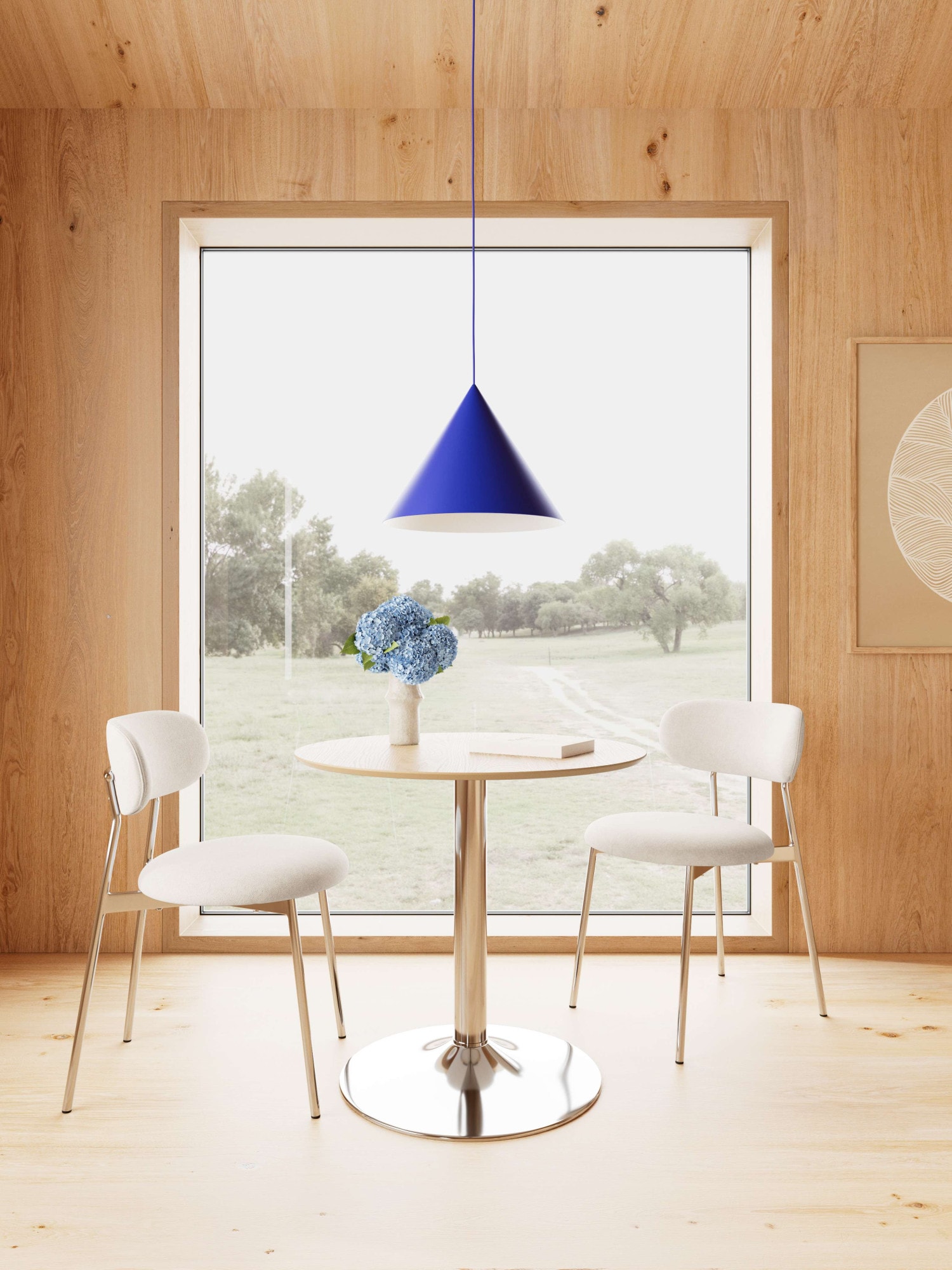 ACTONA GROUP Bartisch »Ibiza, Bistrotisch« Tisch,Eiche,Chrom Stahl,80x74cm