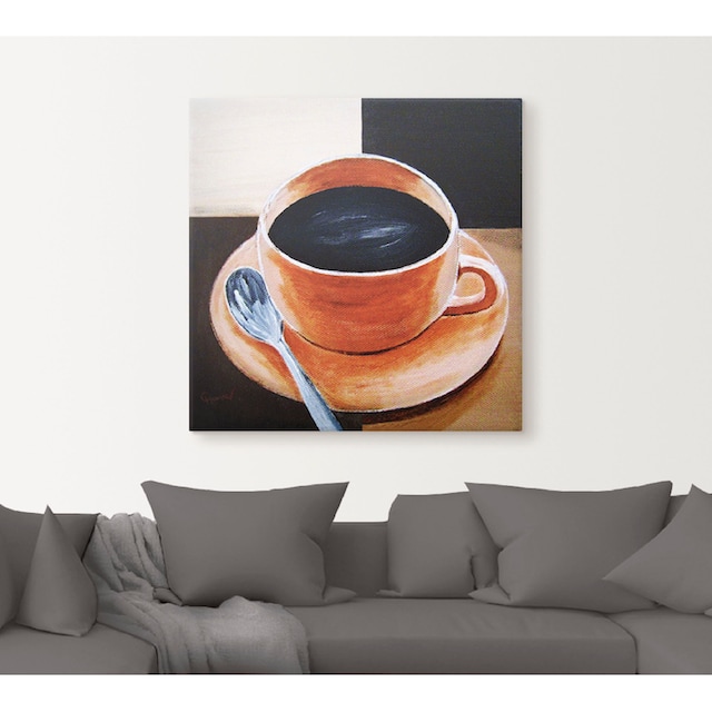 Artland Wandbild »Kaffee«, Getränke, (1 St.), als Leinwandbild,  Wandaufkleber oder Poster in versch. Größen bestellen | BAUR