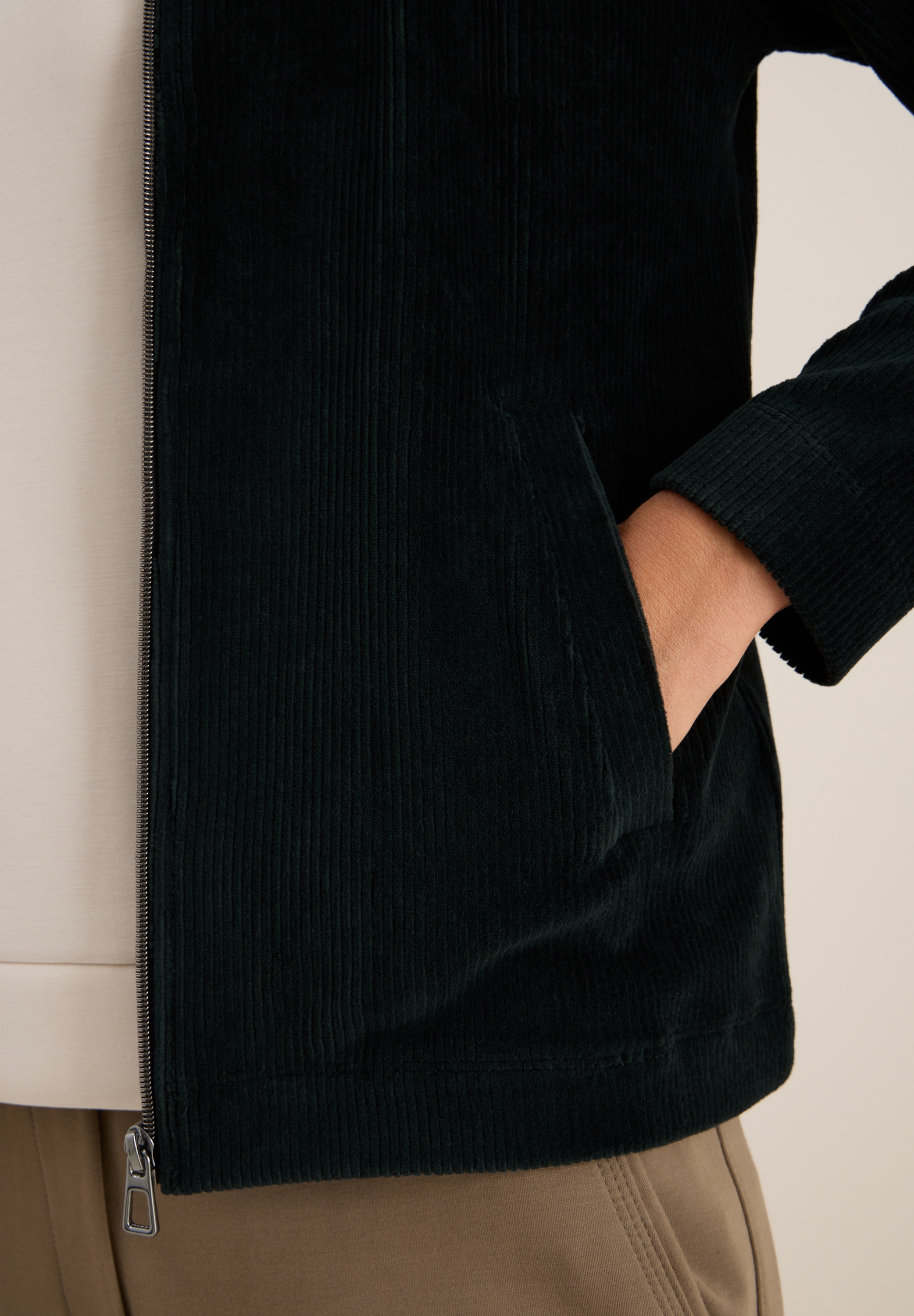 Cecil Cardigan, Cord mit Kapuze