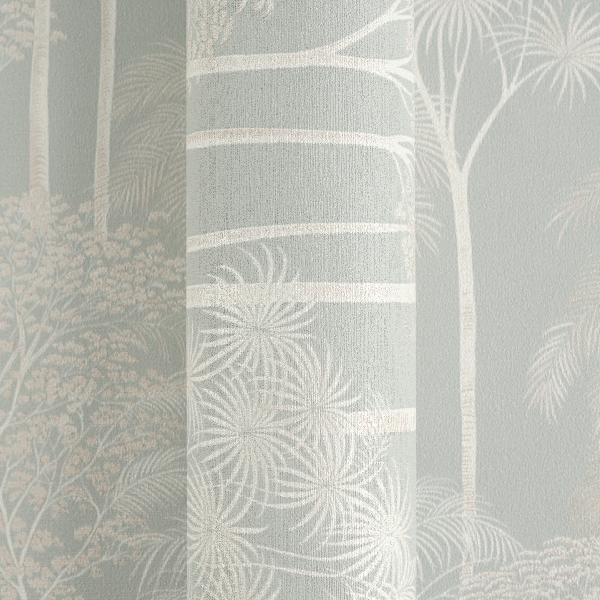 A.S. Création Vliestapete »Cuba II Golden Forest« Retro | floral | tropisch leicht strukturiert Dezentes Waldmotiv mit stilisierten Bäumen und sanfter Tiefe